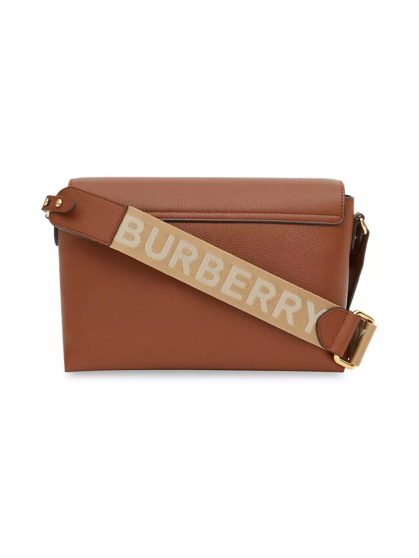 Burberry Vintage Check Note Crossbody Bag in Red