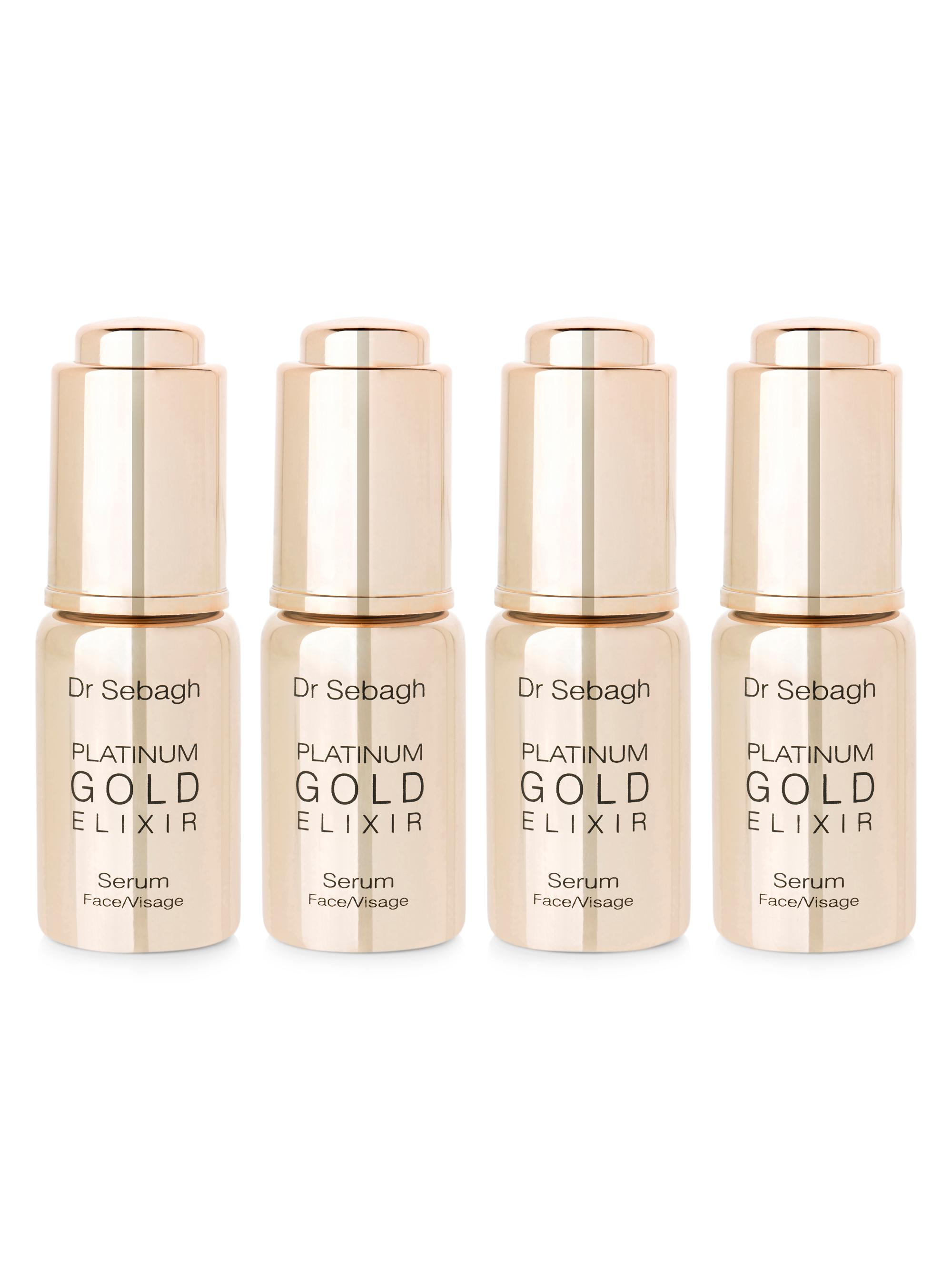 Dr Sebagh Women's Platinum Gold Elixir 4-Piece Face Serum Set