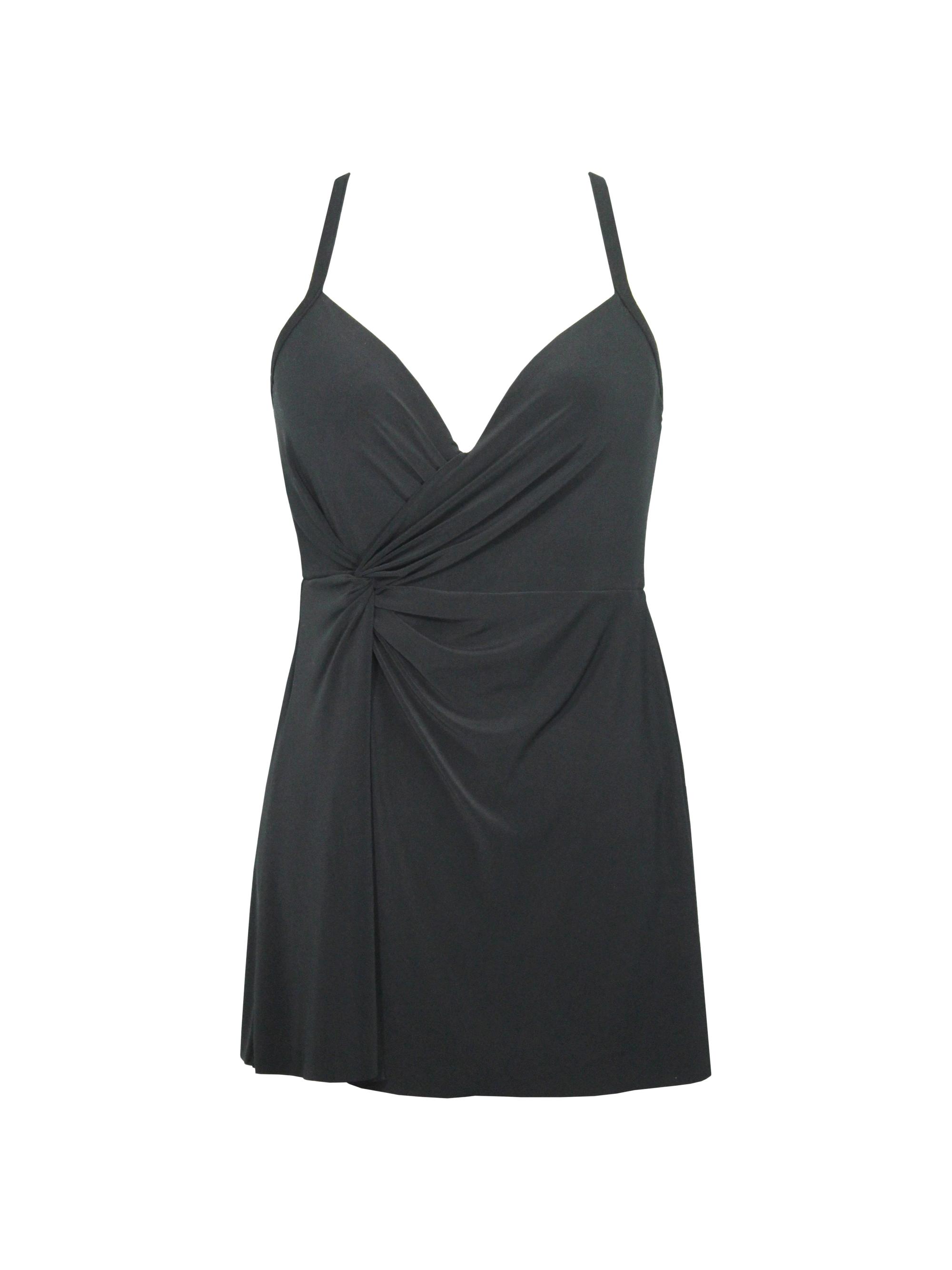 Miraclesuit Swim Women's Twisted Sister Adora Swim Dress - Black