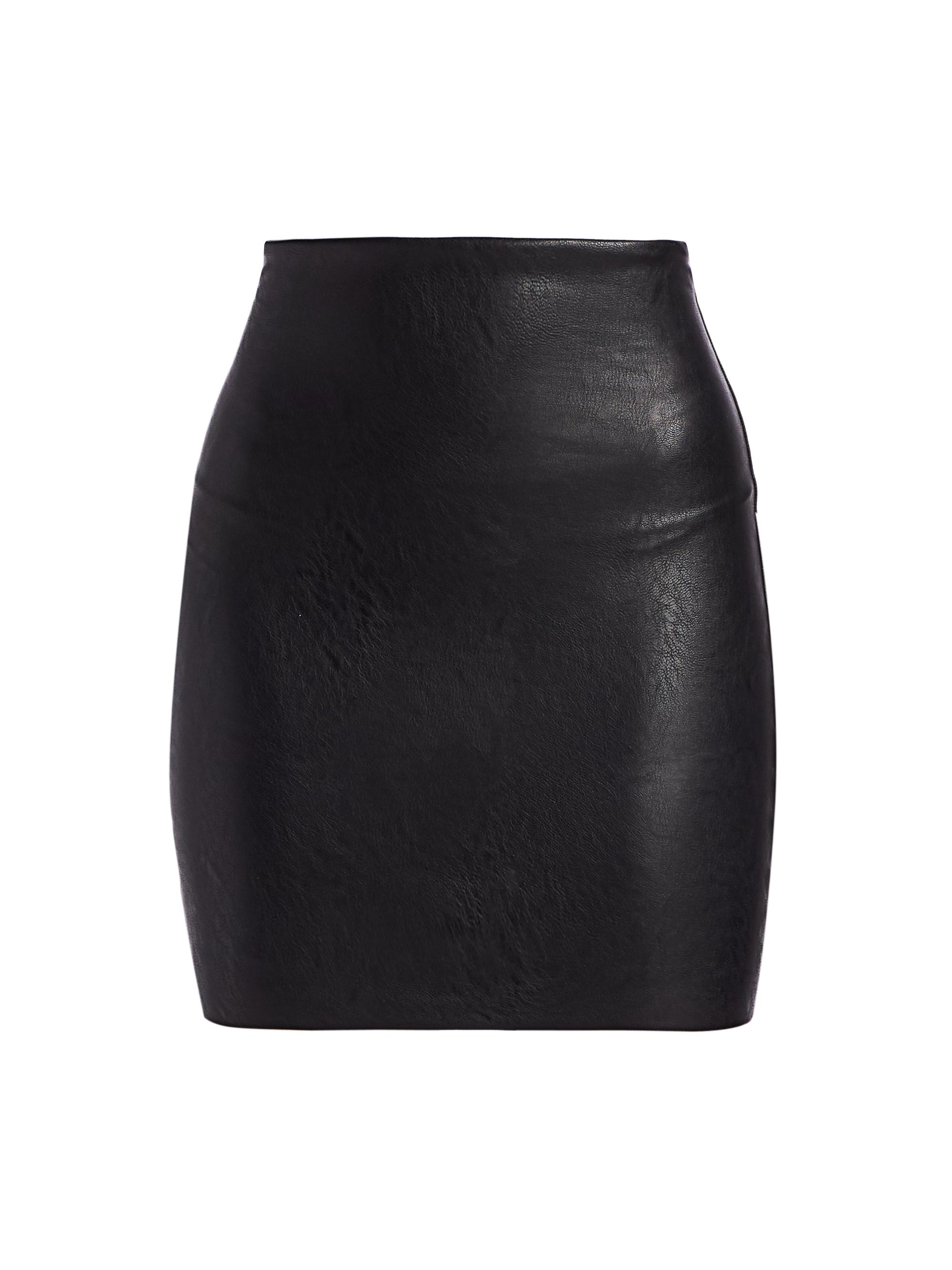 Commando Women's Perfect Faux Leather Mini Skirt - Black