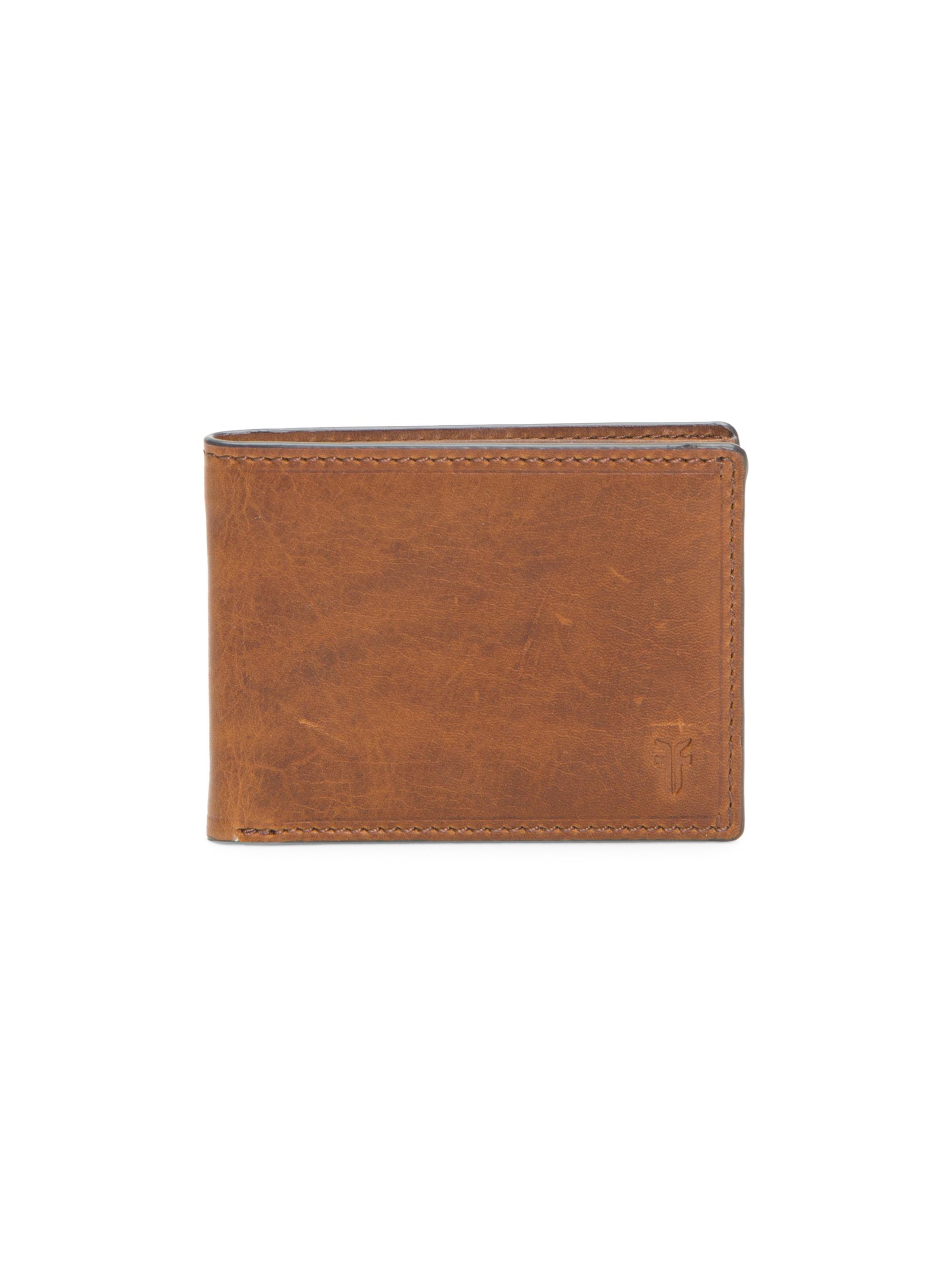 Frye Men's Logan Slim Bi-Fold Leather Wallet - Cognac