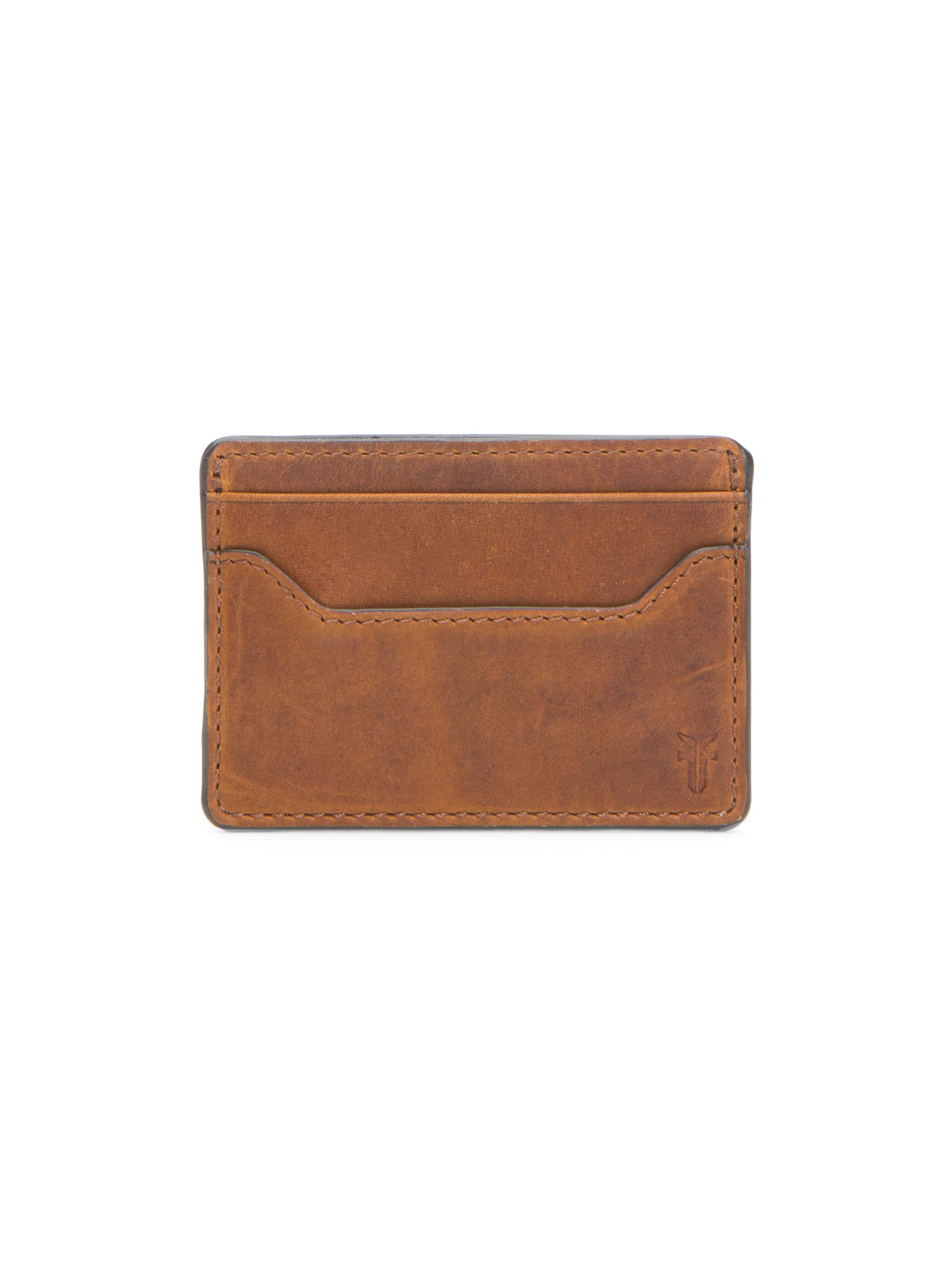 Frye Men's Logan Leather Card Case - Cognac