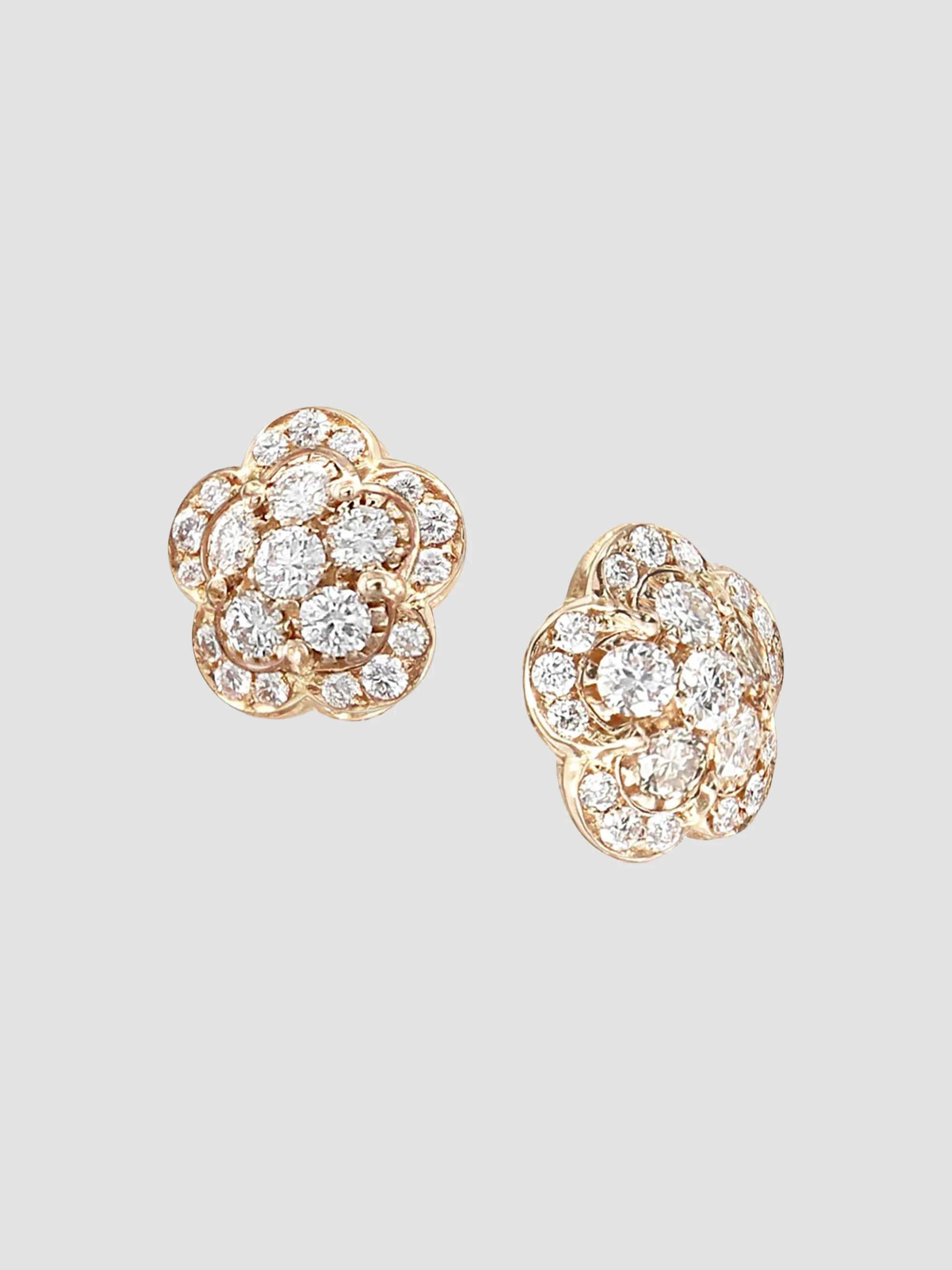 Pasquale Bruni Women's Figlia Dei Fiori 18K Rose Gold & 0.33 TCW Diamond Stud Earrings - Rose Gold