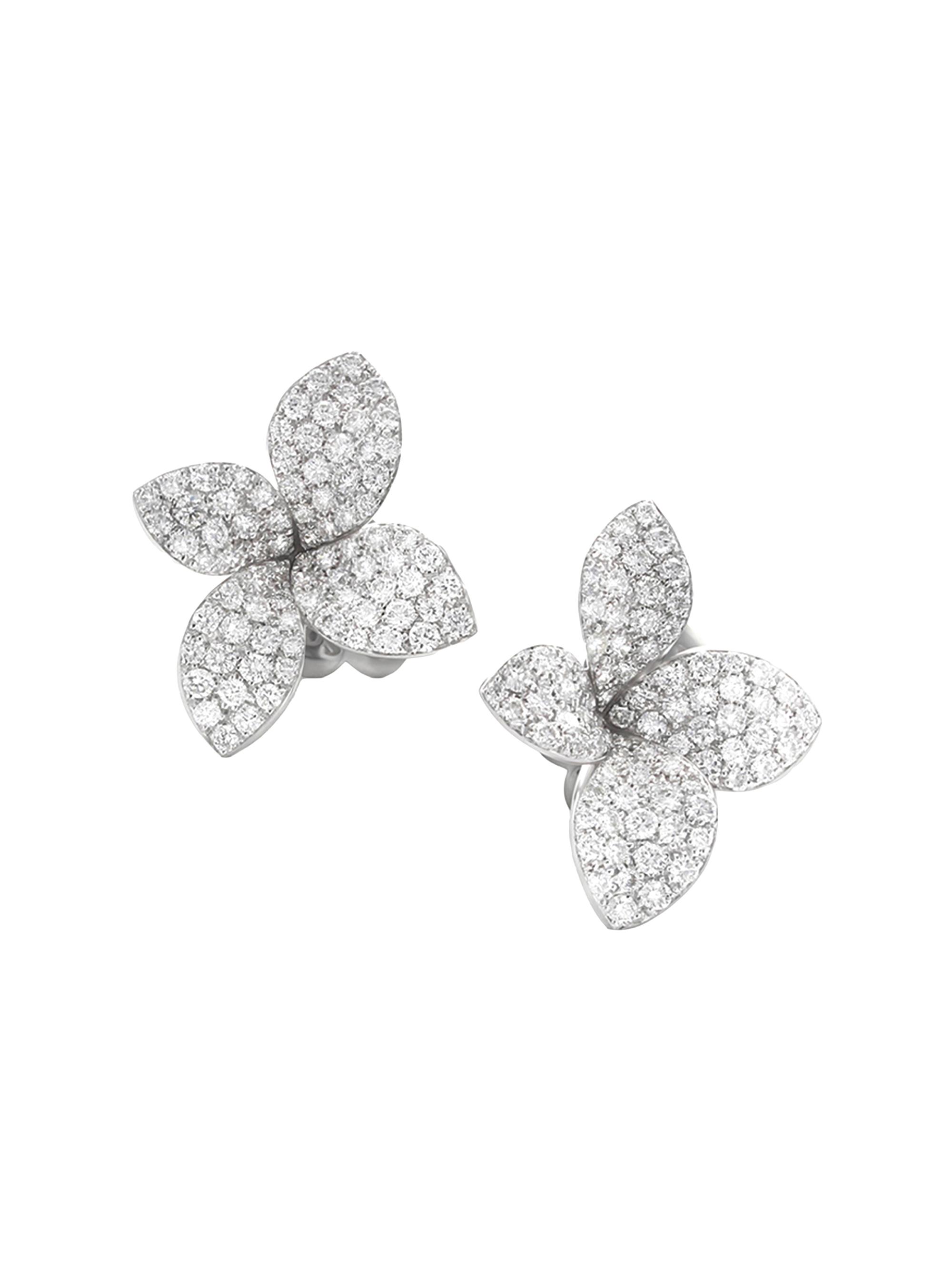 Pasquale Bruni Women's Petit Garden 18K White Gold & 1.37 TCW Diamond Stud Earrings - White Gold