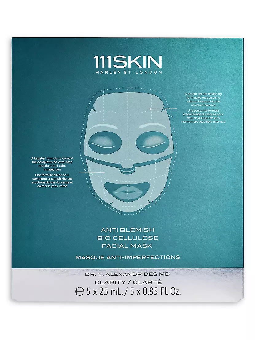 111SKIN Anti Blemish Bio Cellulose 5-Piece Facial Mask Set