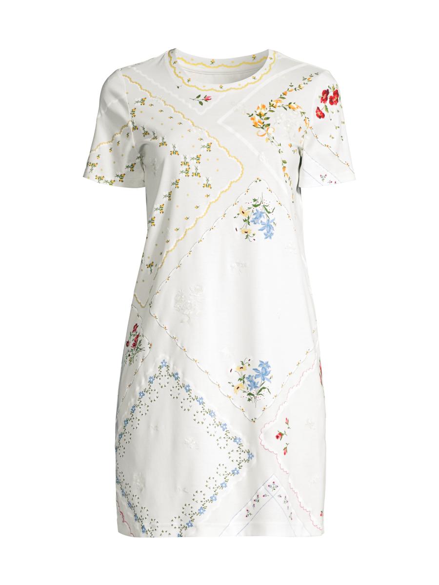 Tory Burch Handkerchief Printed Mini Dress | Saks Fifth Avenue