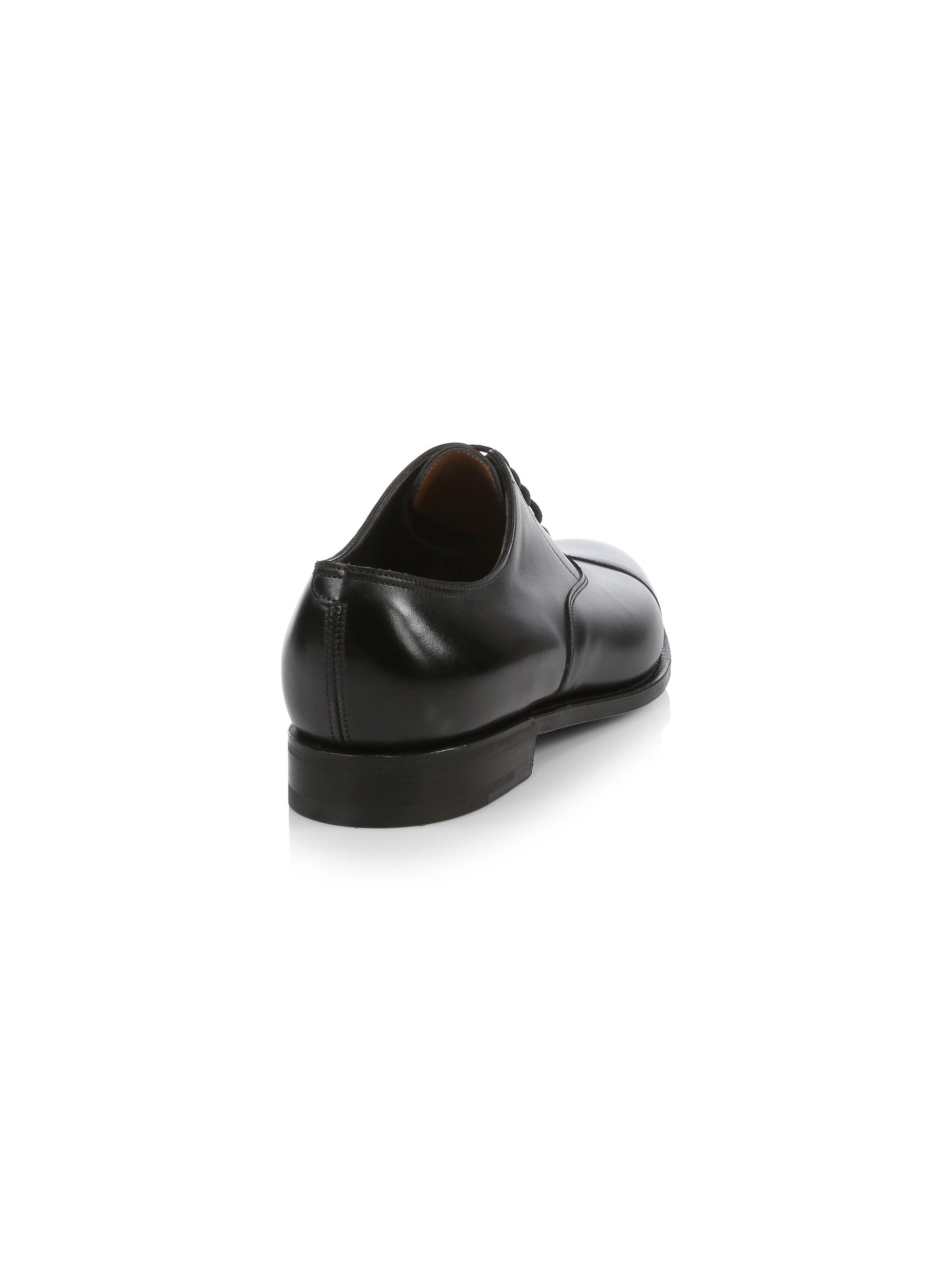 John Lobb City II Leather Oxford Loafers | Saks Fifth Avenue