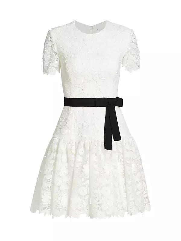 Carolina Herrera Women's Floral Lace Sheath Dress Black original price  $1,890