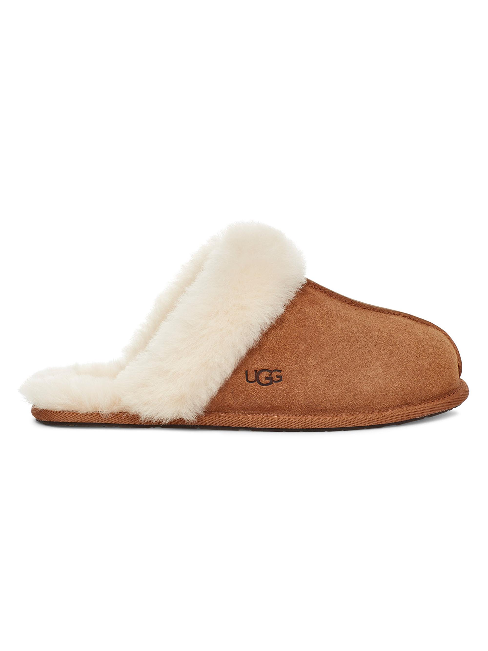 UGG Women's Scuffette II Suede Sheepskin Slippers - Chestnut