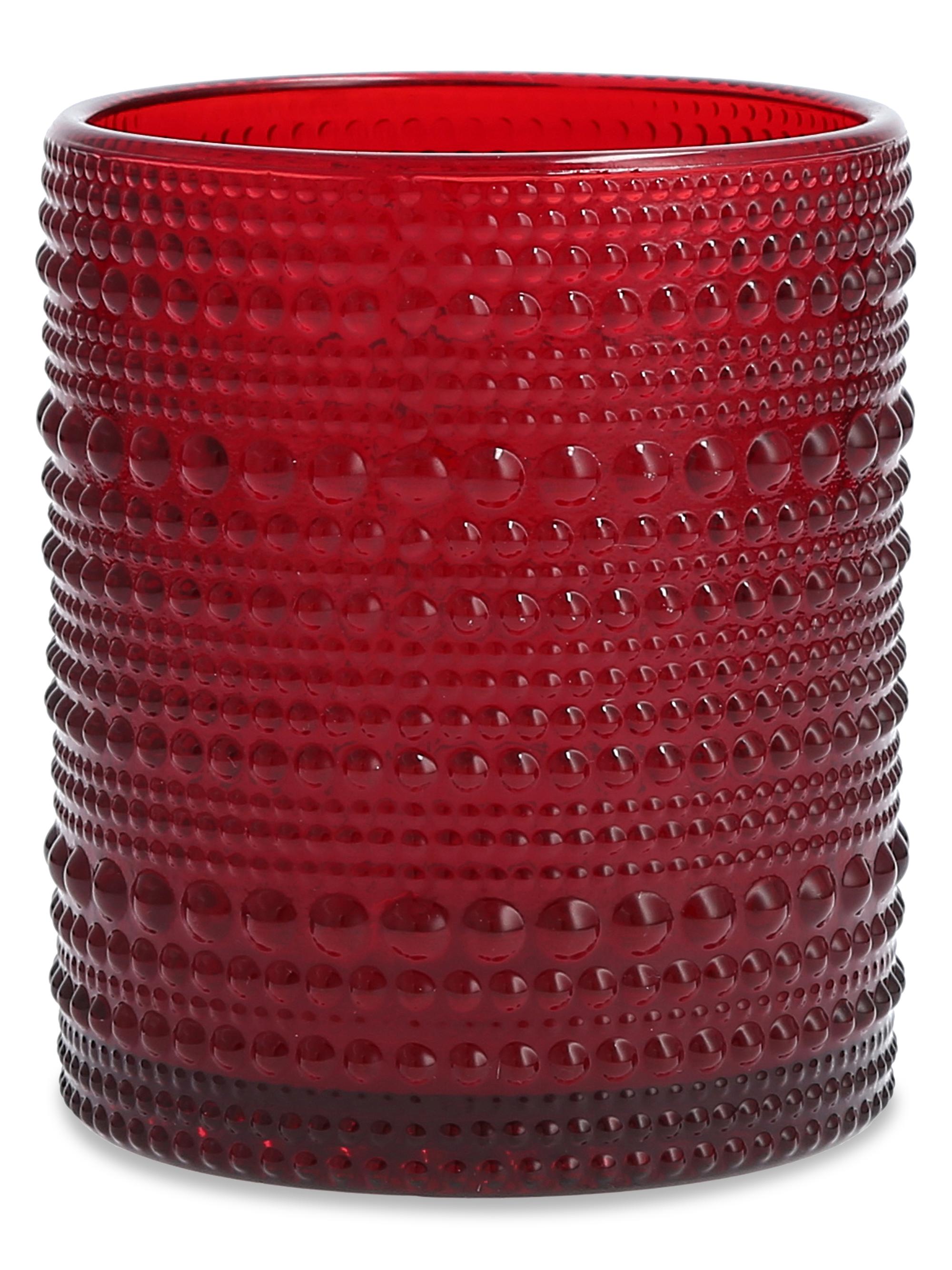 Fortessa Jupiter 6-Piece Double Old Fashioned Glass Set - Red