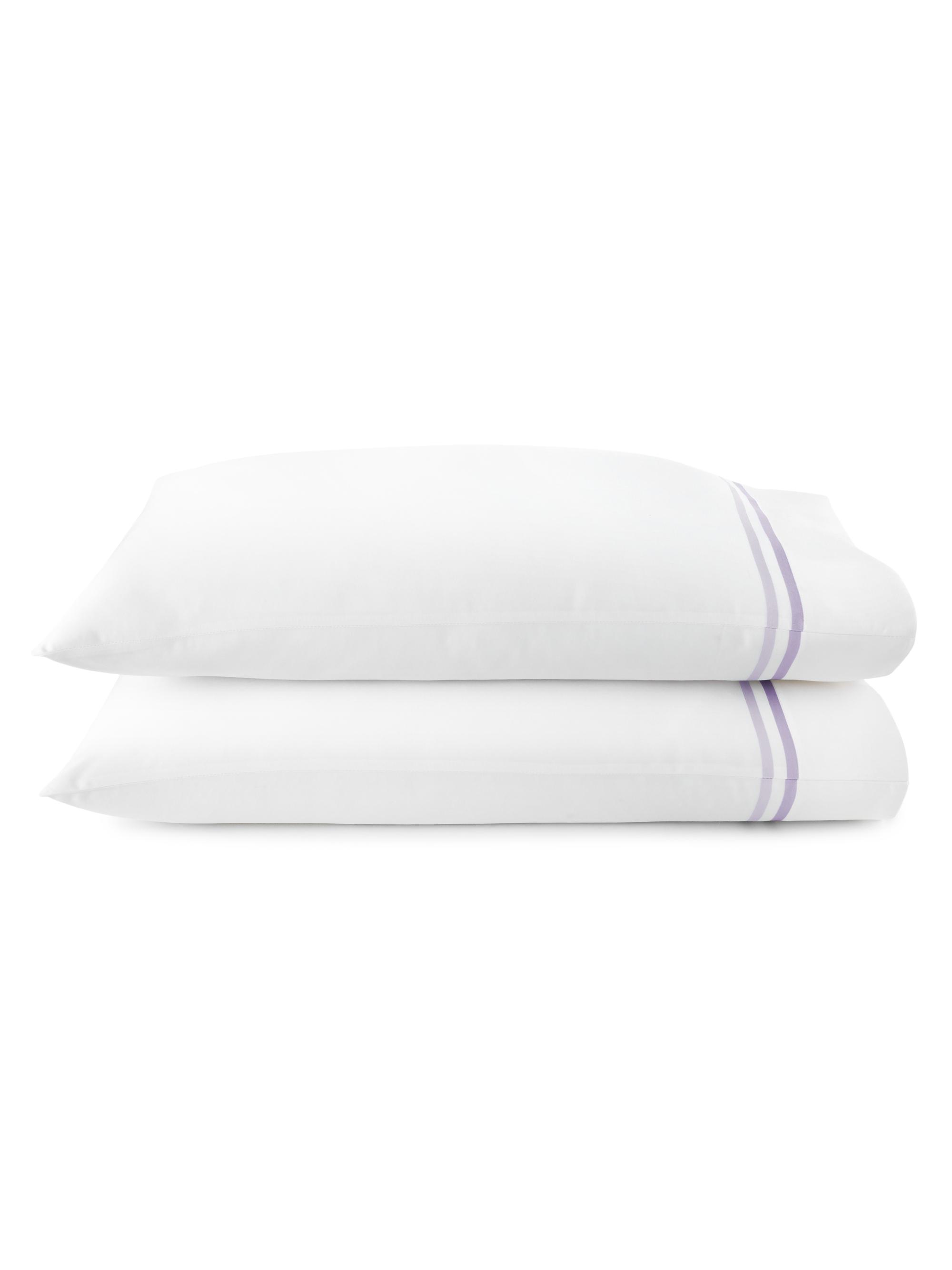 Peacock Alley Duo 2-Piece Cotton Pillowcase Set - Lilac King | Thumbnail 2
