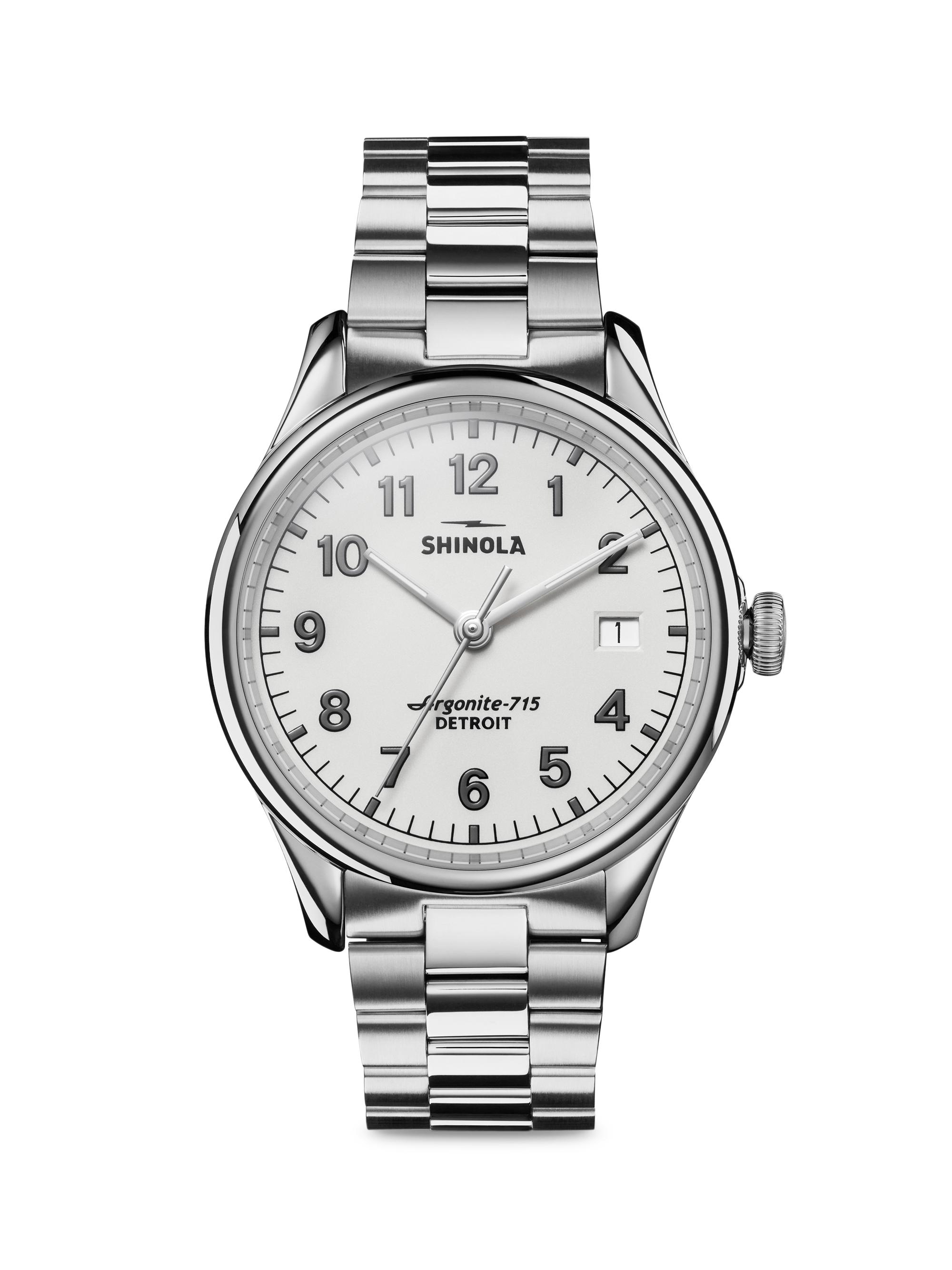 Shinola Men's The Vinton Stainless Steel Bracelet Watch - Alabaster
