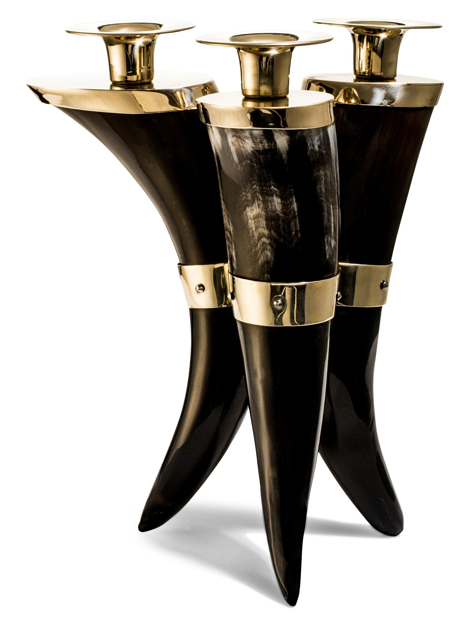 Ladorada Triple Horn Candleholder