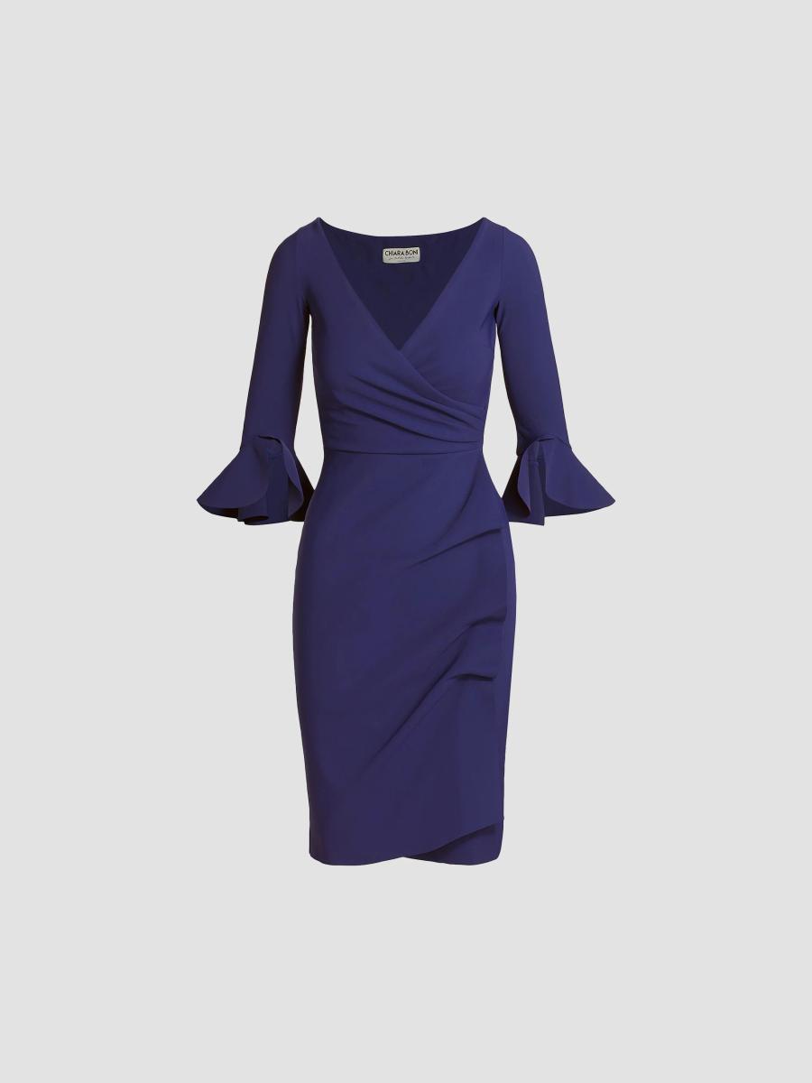 Chiara Boni La Petite Robe Women's Trina Ruffle Sheath Dress - Iris