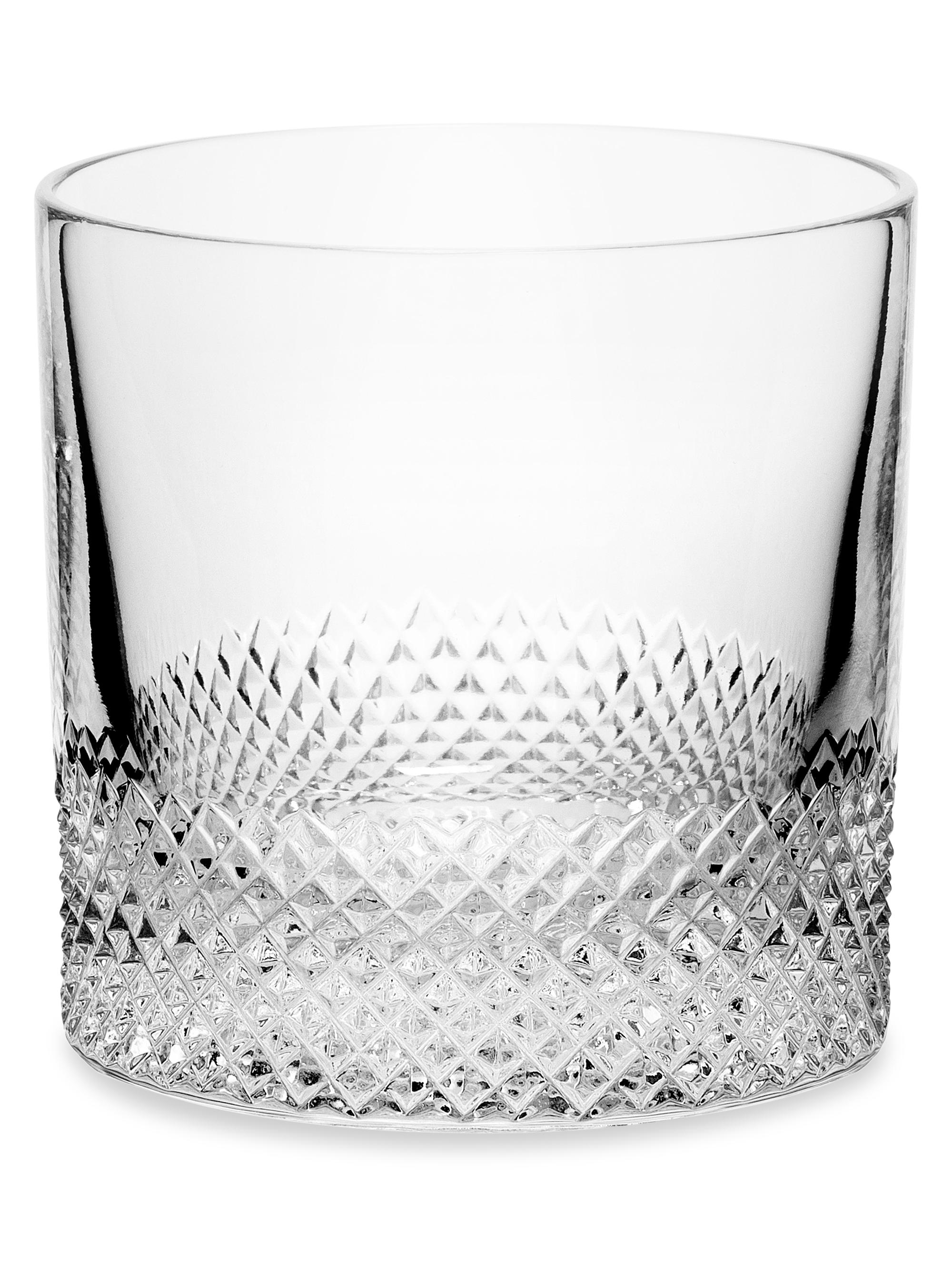 Richard Brendon Diamond Double Old Fashioned Crystal Glass