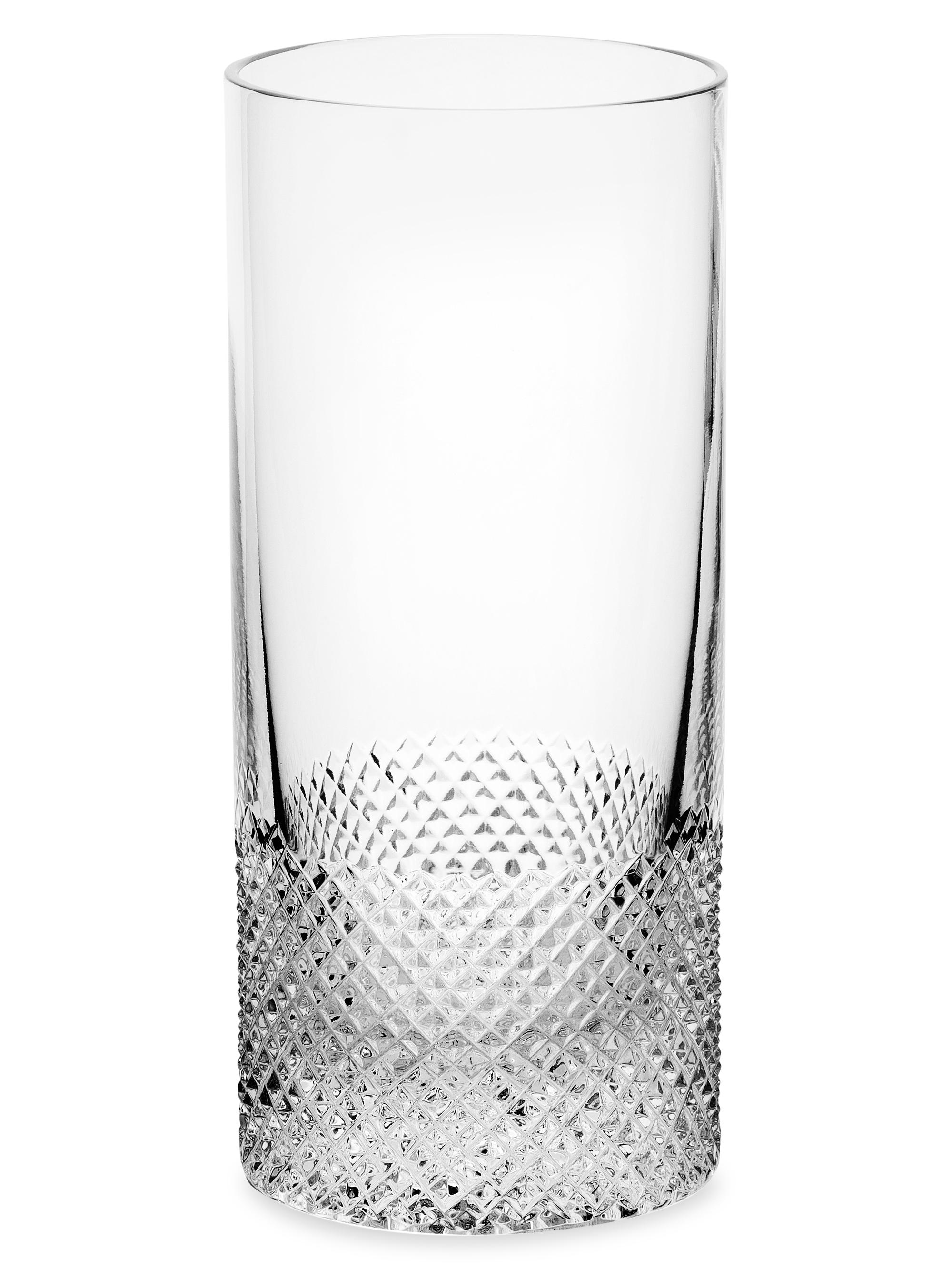 Richard Brendon Diamond Crystal Highball Glass