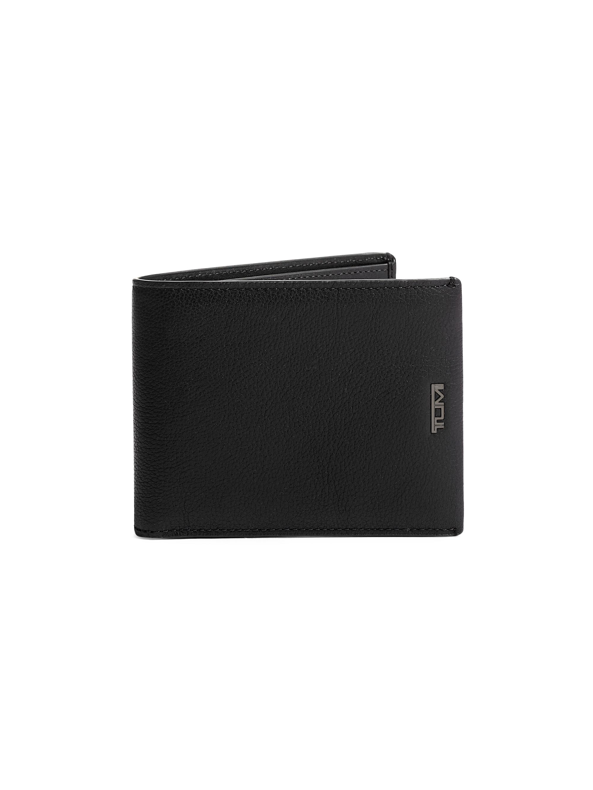 TUMI Men's Nassau SLG Leather Wallet & Removable Passcase - Black