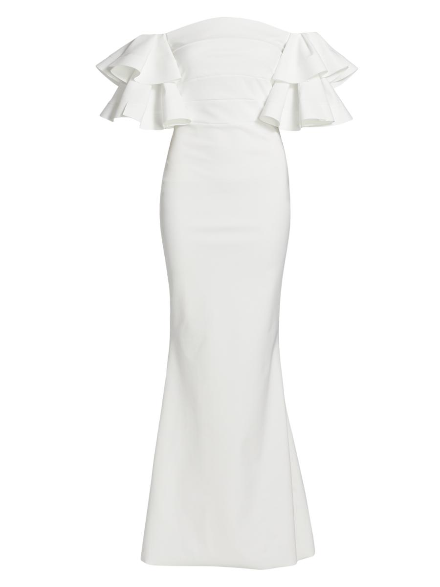 Chiara Boni La Petite Robe Parvati Off-The-Shoulder Gown | Saks Fifth Avenue