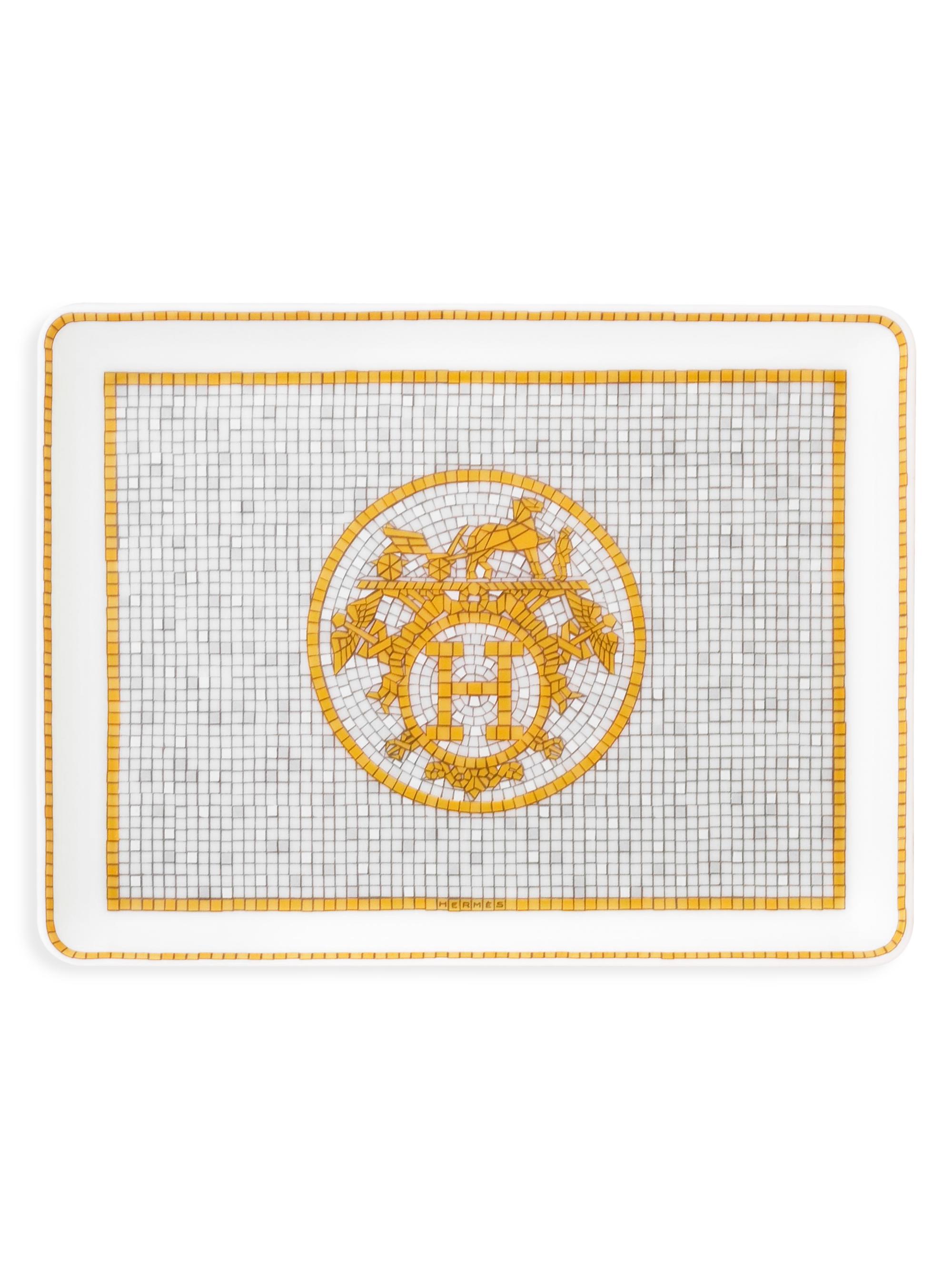 La Table Hermes Mosaïque Au 24 Gold Sushi Plate