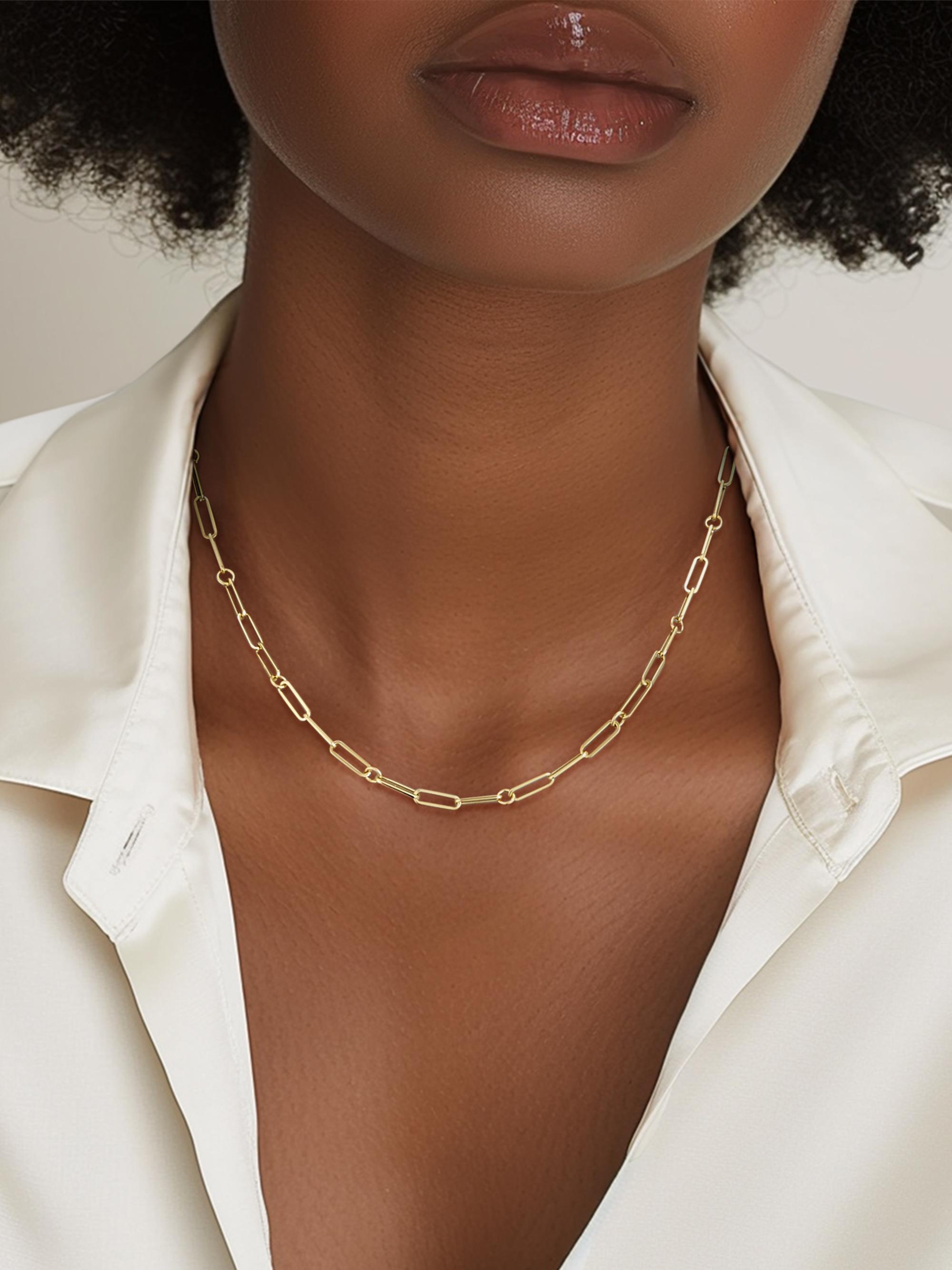 SV/K18YG トゥービーゴールドネックレス Paper clip SV/K18YG トゥービーゴールドネックレス Paper clip