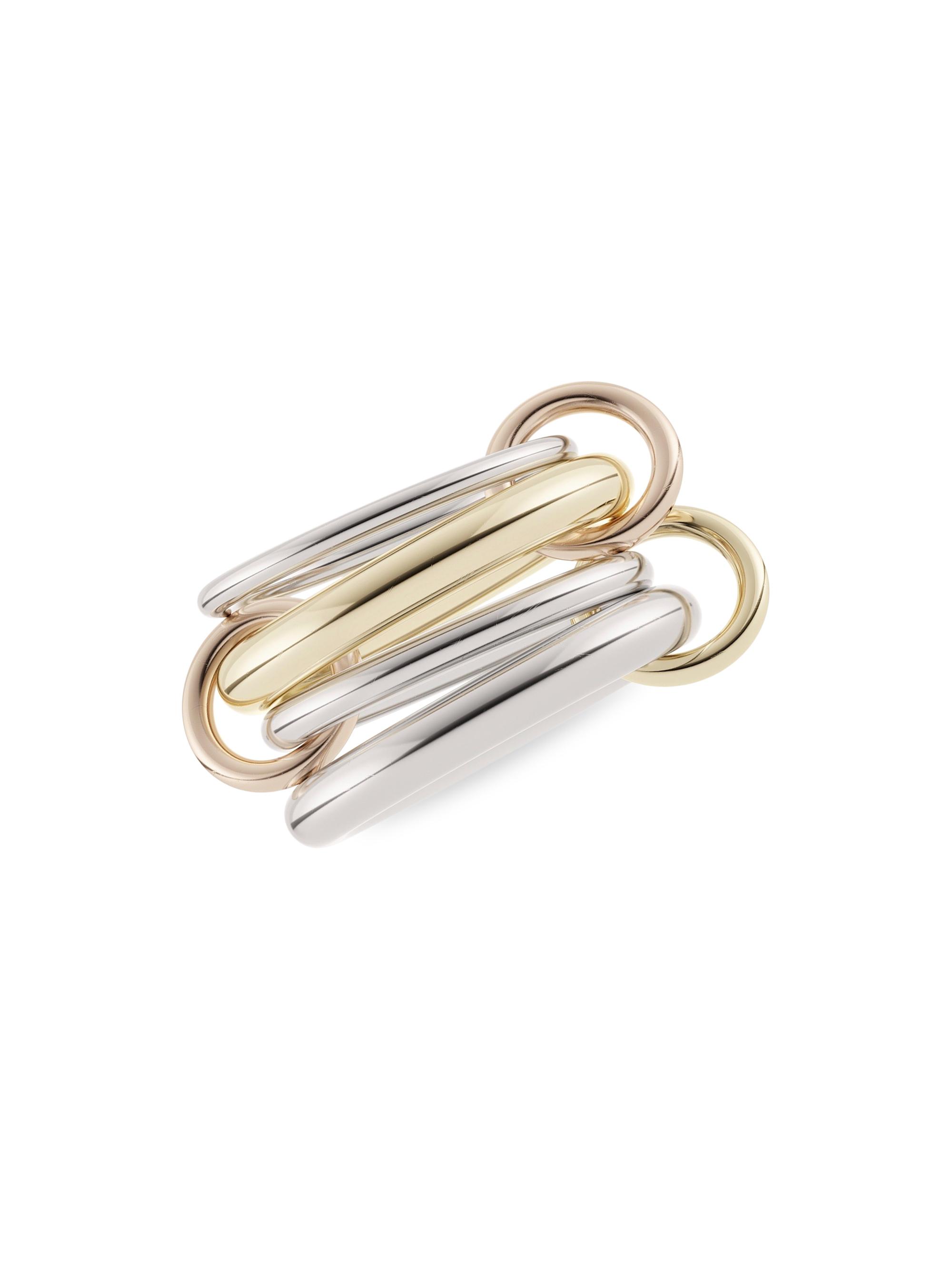 Spinelli Kilcollin 18K Two-Tone Gold & Sterling Silver 3-Link Ring