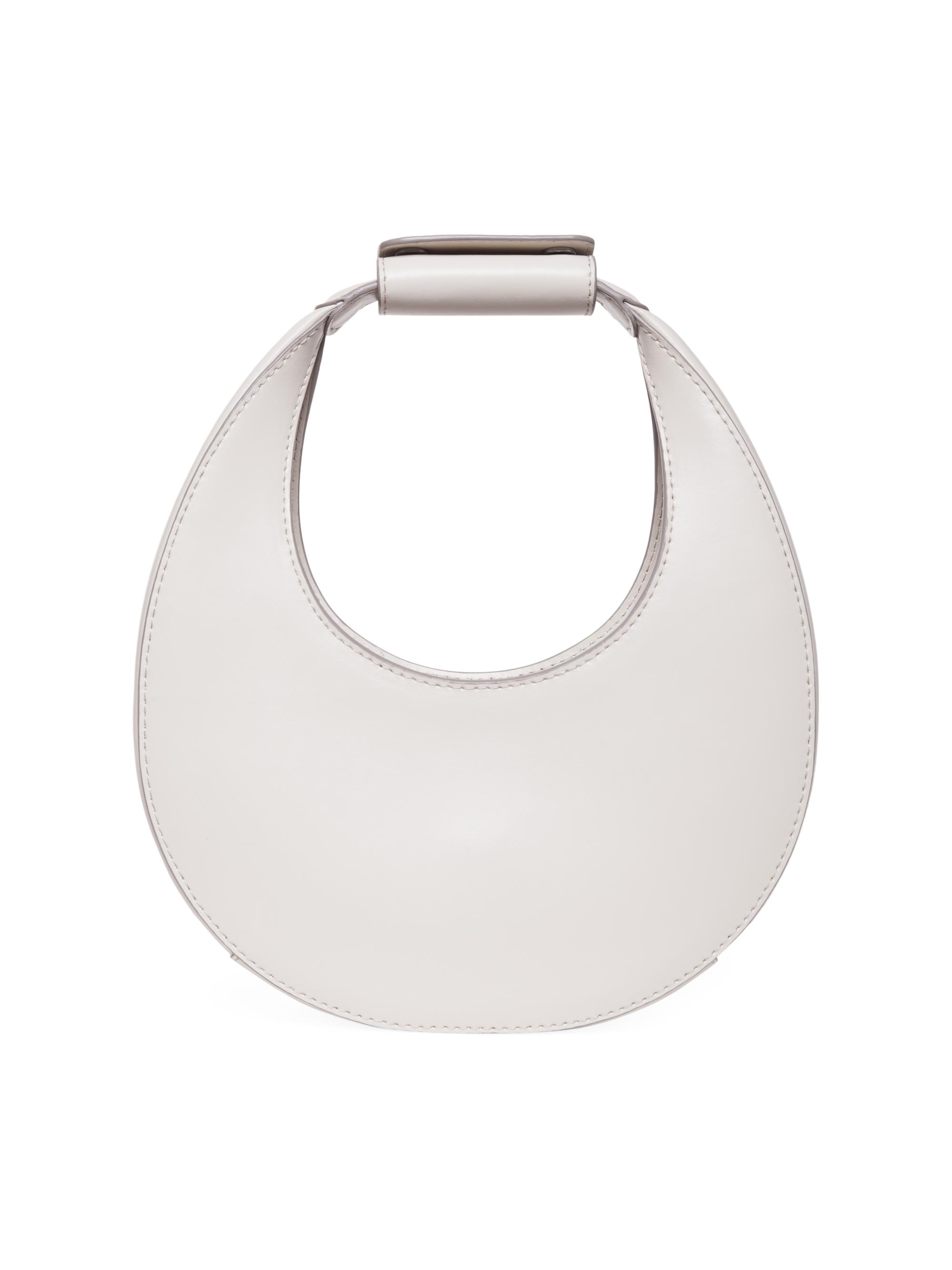 Staud Women's Mini Moon Leather Shoulder Bag - Cream