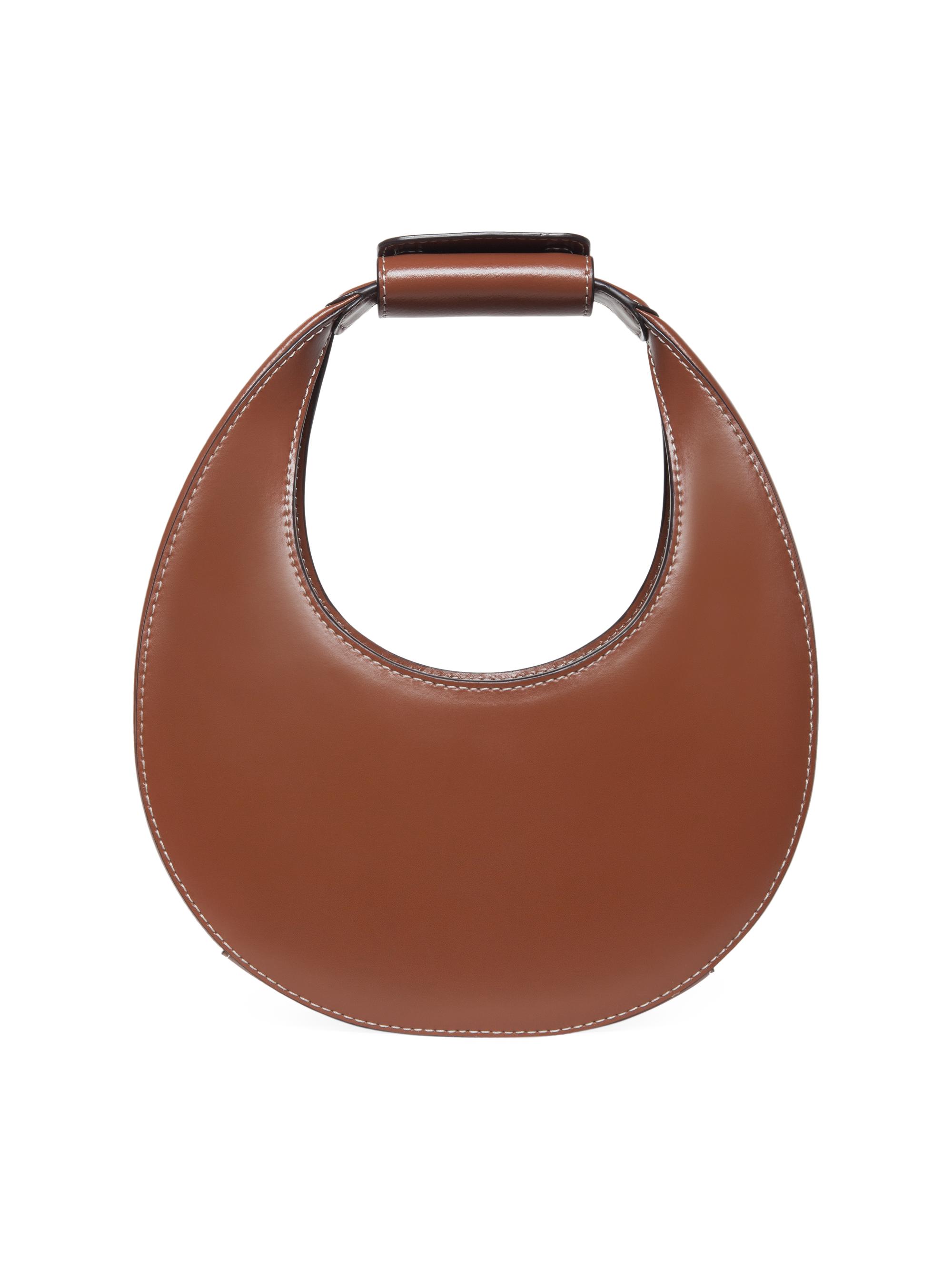 Staud Women's Mini Moon Leather Shoulder Bag - Tan