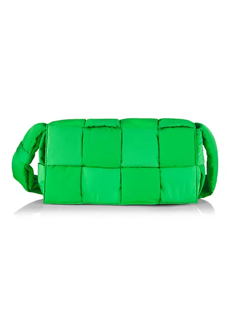 BOTTEGA VENETA Cassette crossbody bag in Intrecciato Paper - Green