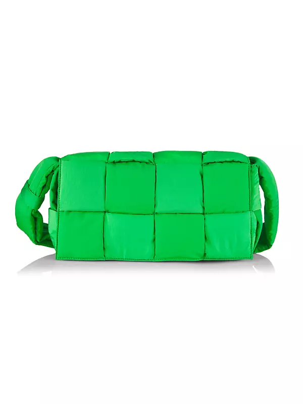 BOTTEGA VENETA Cassette crossbody bag in Intrecciato Paper - Green