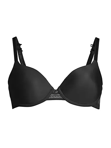 Marks and Spencer Women's 2 Pack Lace Trim Padded T-Shirt Bras, Black Mix,  30F at  Women's Clothing store