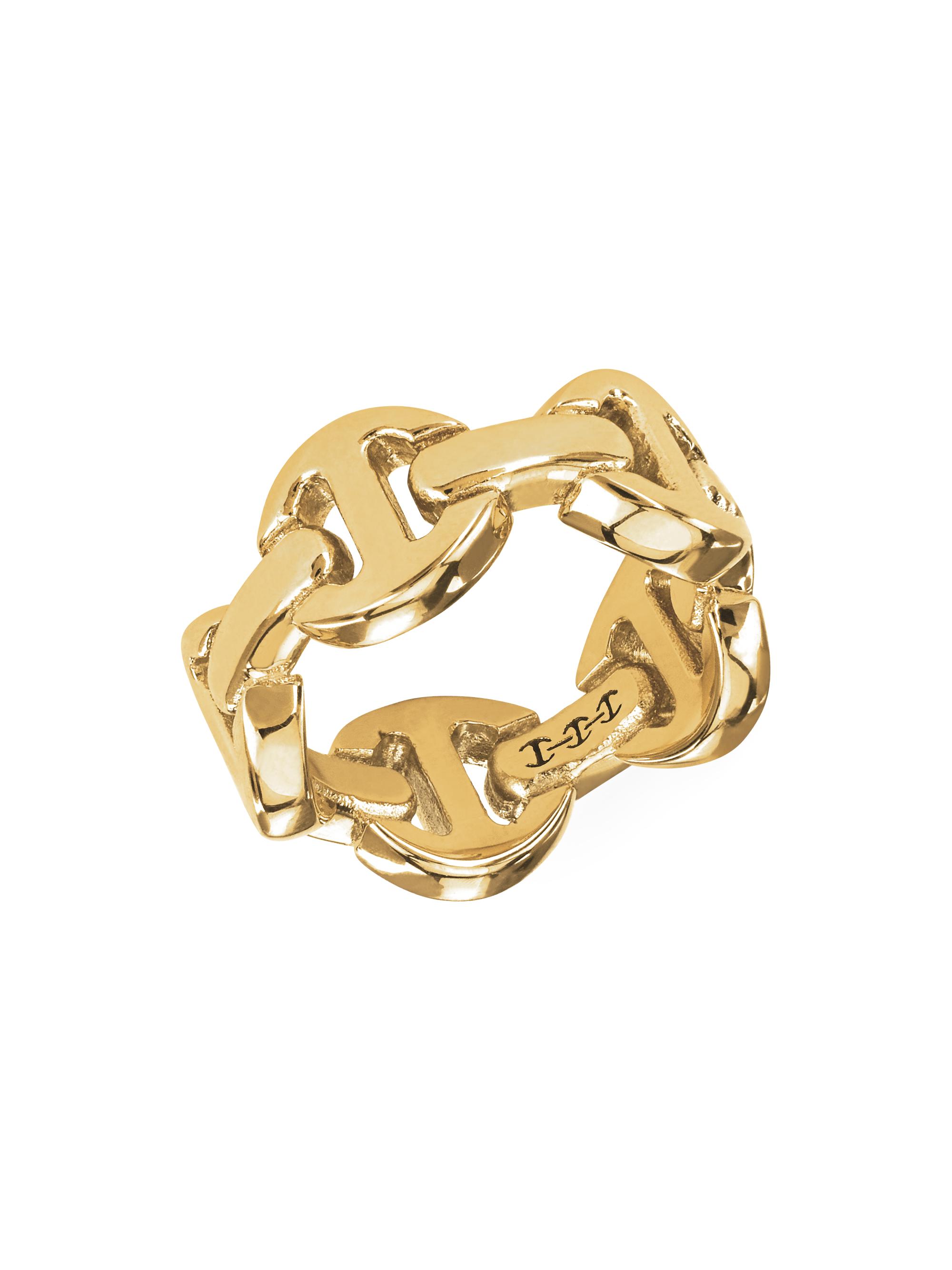 Hoorsenbuhs Women's Dame Classic Tri-Link 18K Yellow Gold Ring - Gold