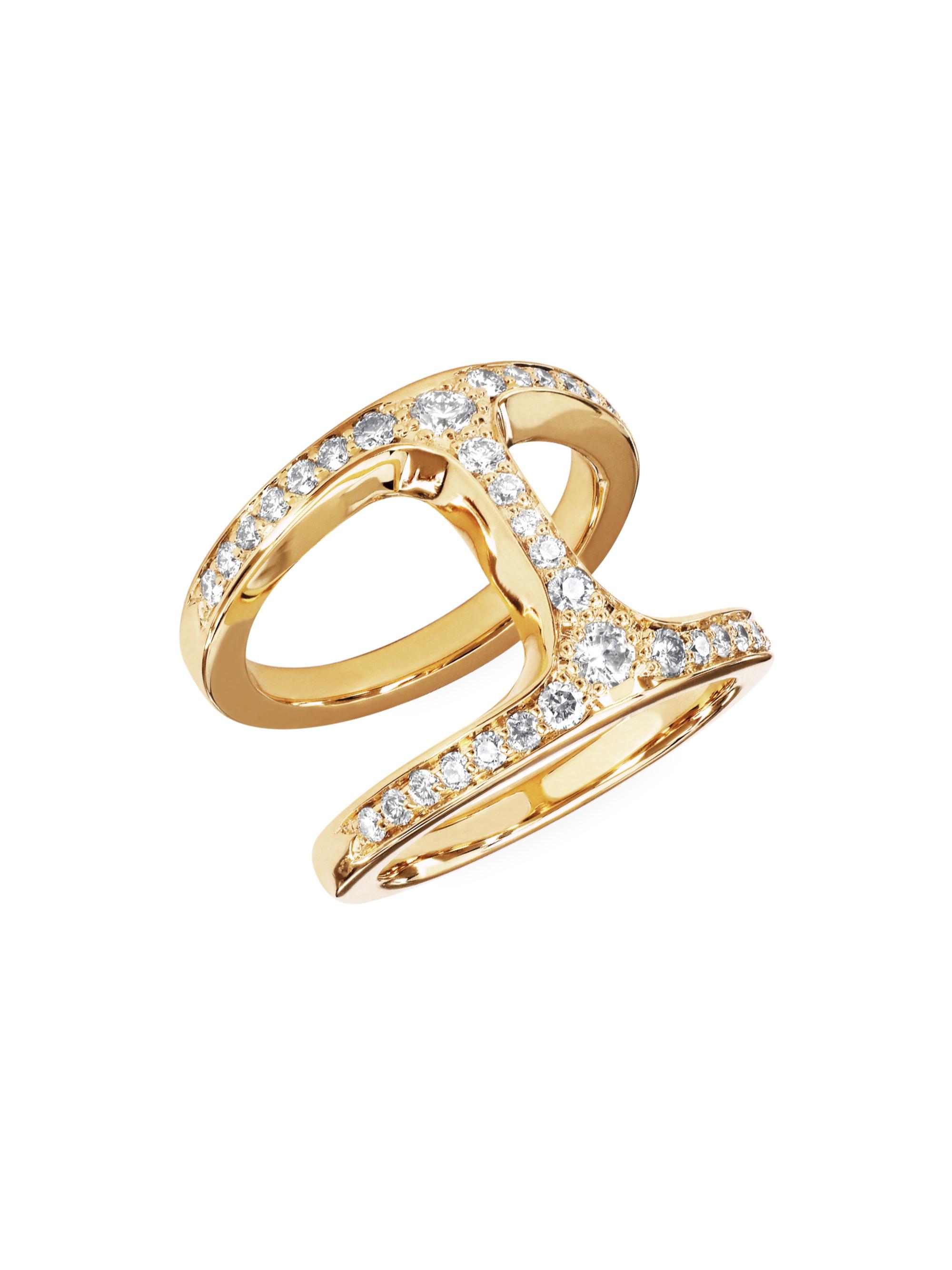 Hoorsenbuhs Women's Dame Phantom 18K Gold & 0.9 TCW Diamond Ring - Yellow Gold