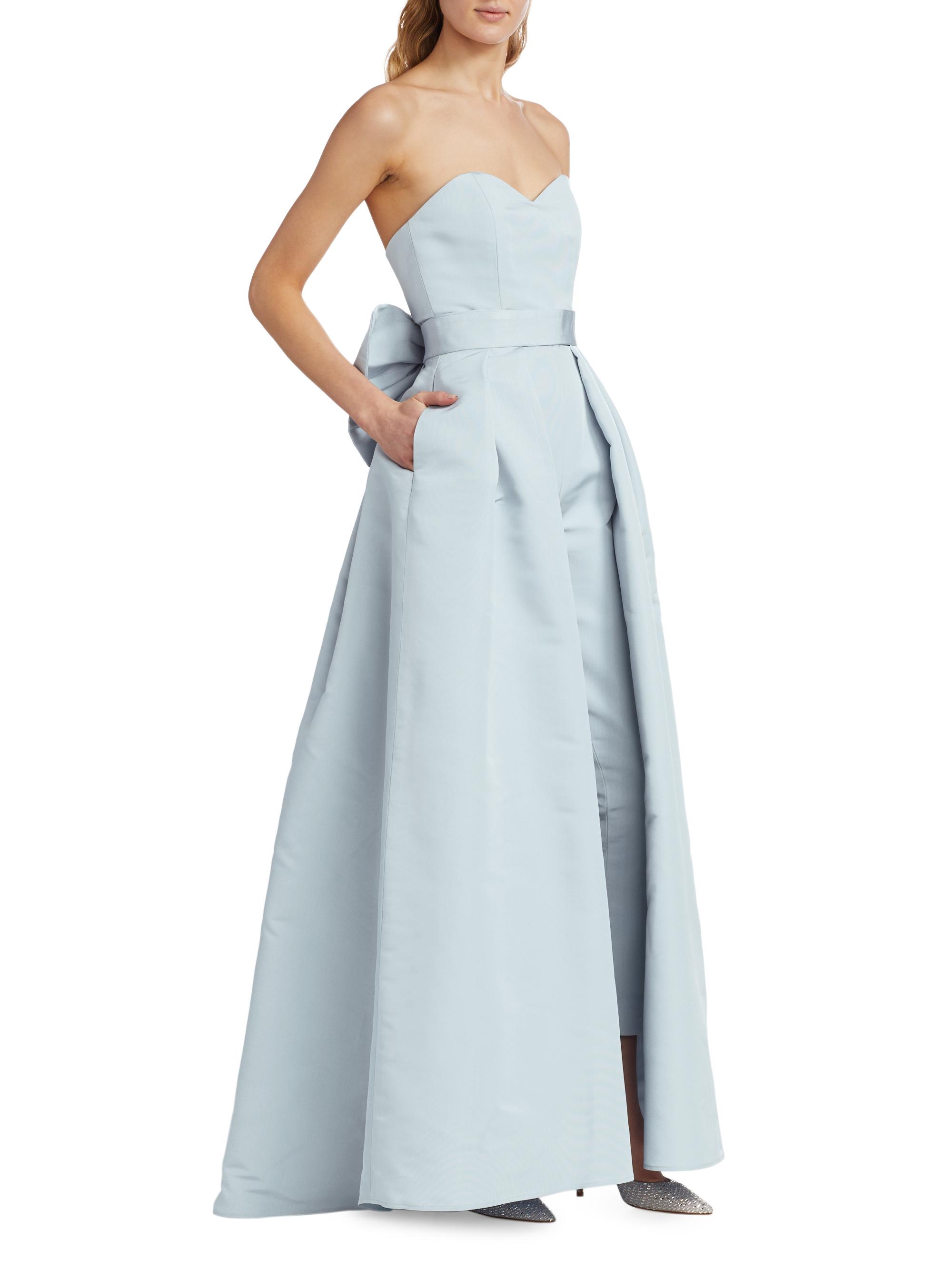 スーツ・フォーマル・ドレス Lapion&and. Back Ribbon Etoile Dress XS Alexia María Silk Faille Bow Back Convertible Skirt Jumpsuit