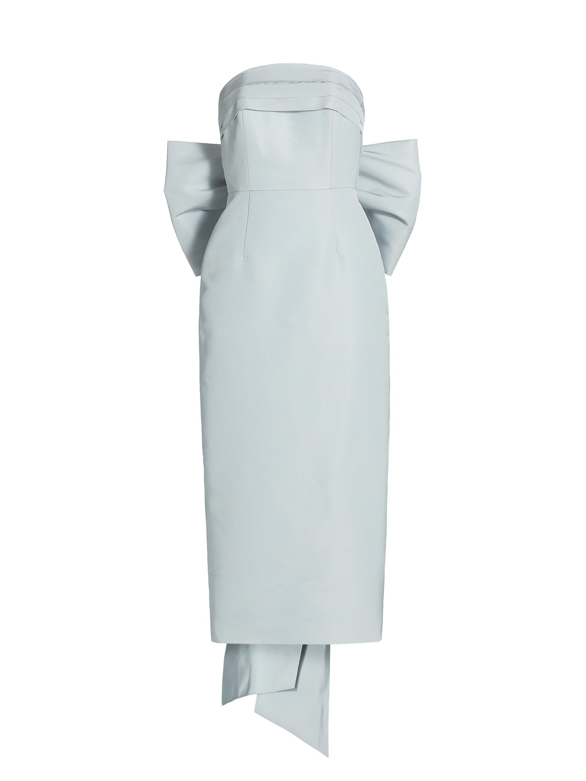 Alexia María Women's Margaret Bow Silk Dress - Pink