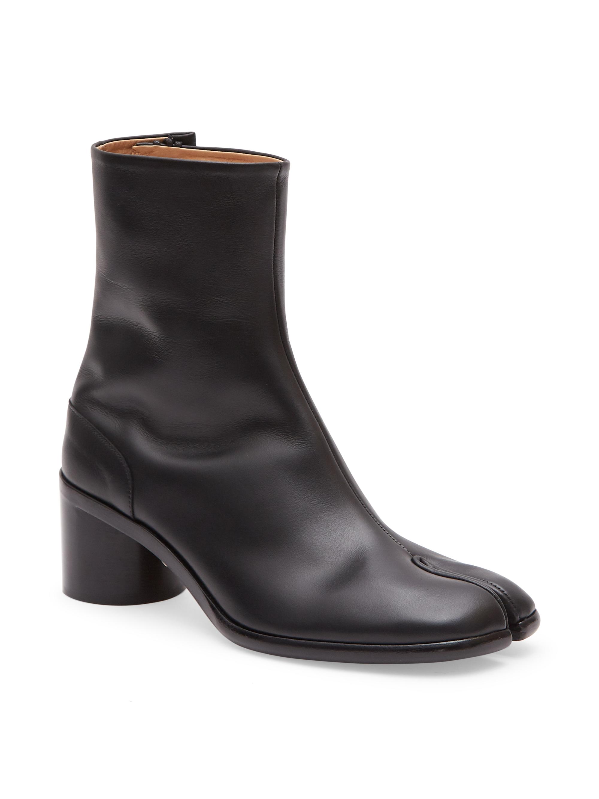 maison margiela patent leather boots