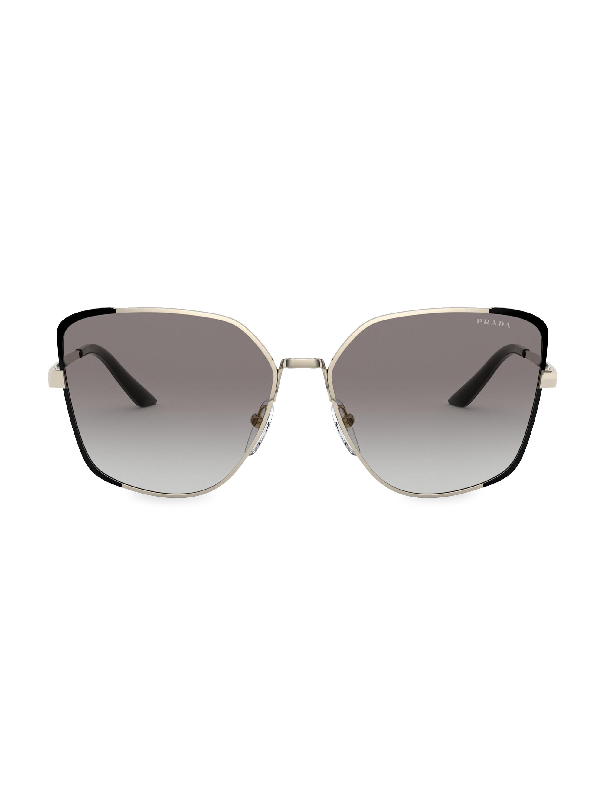 Prada Black Cat-Eye Sunglasses 59 mm Prada - PR 19ZS Sunglasses | Specs Collective main image 4