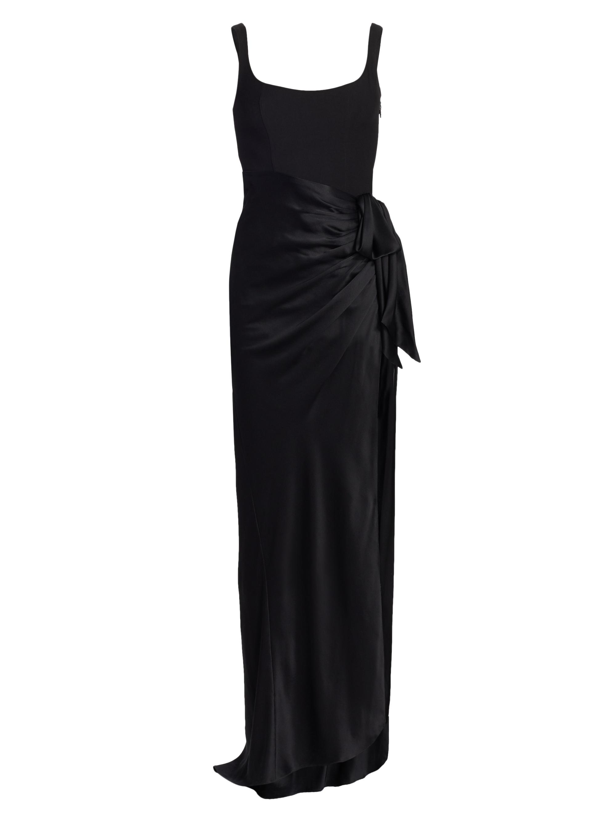 Cinq à Sept Women's Marian Draped Gown - Black