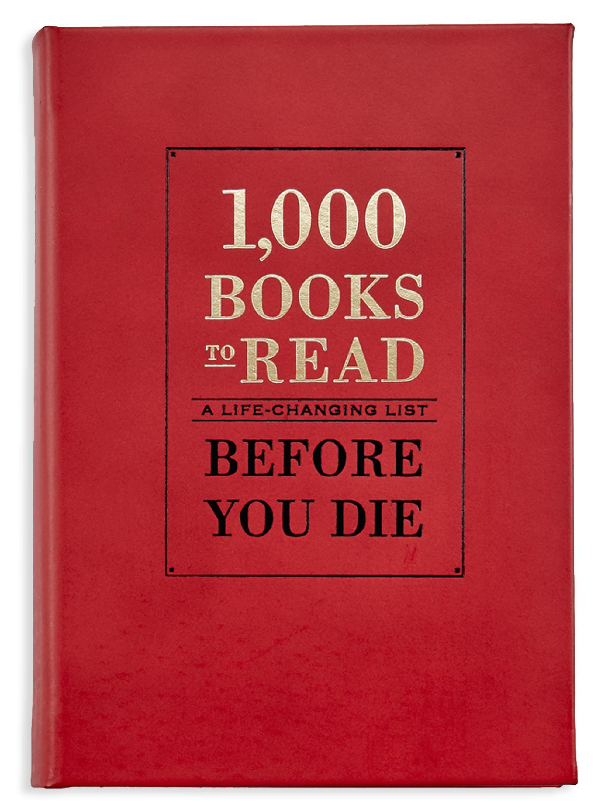 Graphic Image 1,000 Books To Read: A Life-Changing List Before You Die - Red