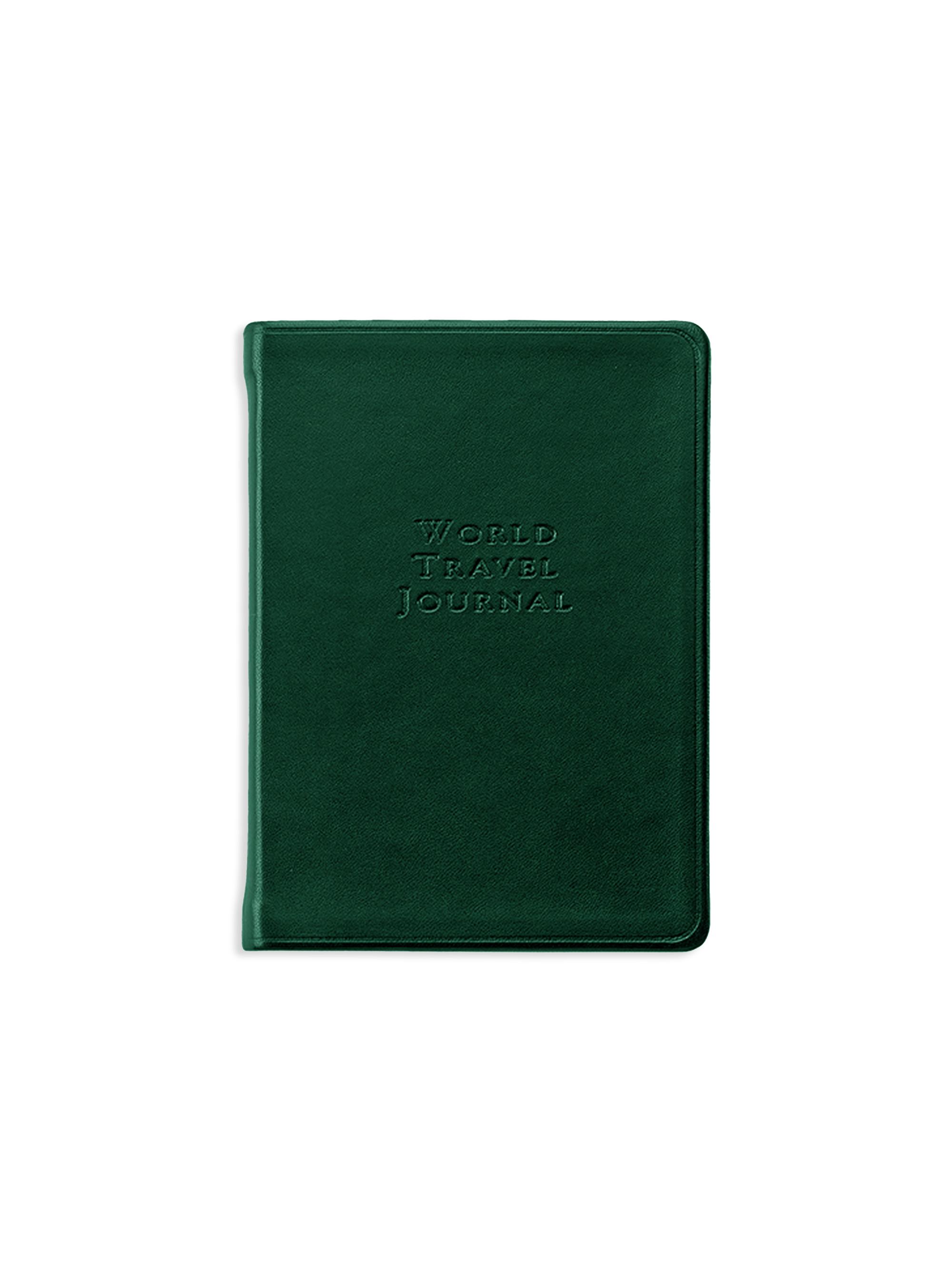 Graphic Image World Travel Leather Journal - Green