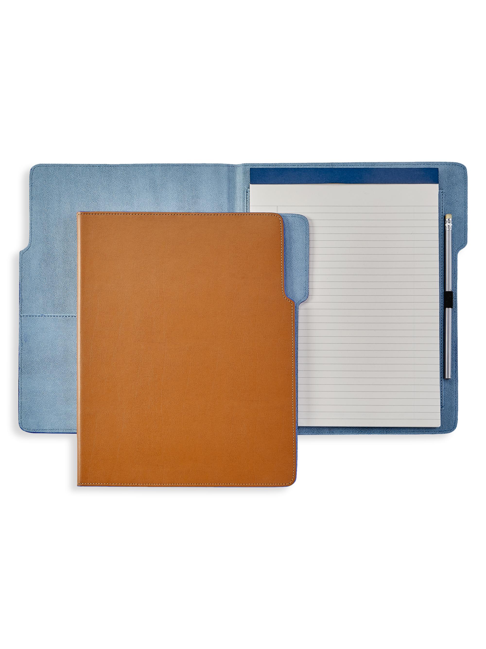 Graphic Image Workspace Hugo Leather Folder - Tan