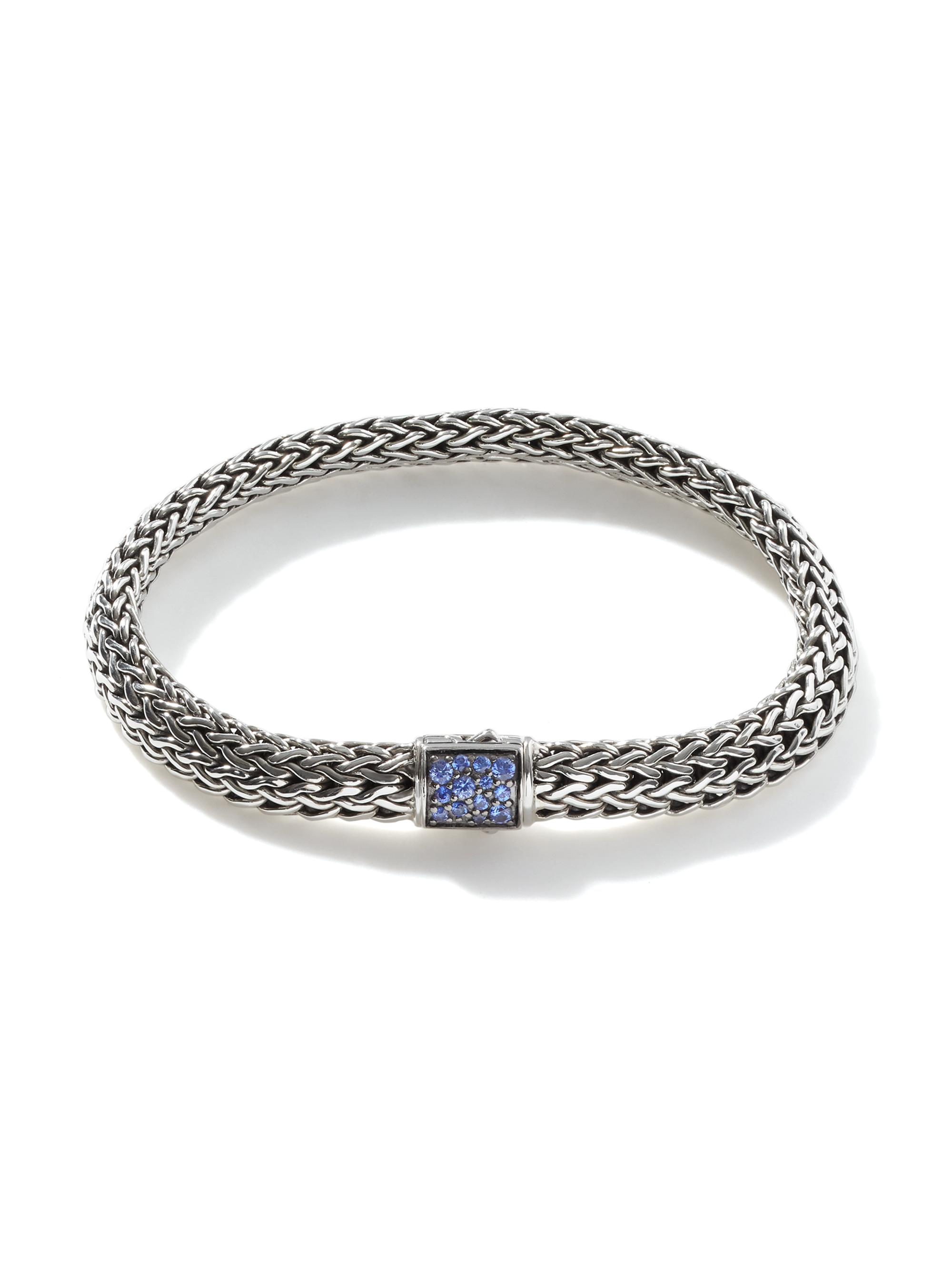 John Hardy Women's Icon Sterling Silver & Sapphire Bracelet/6.5MM - Blue