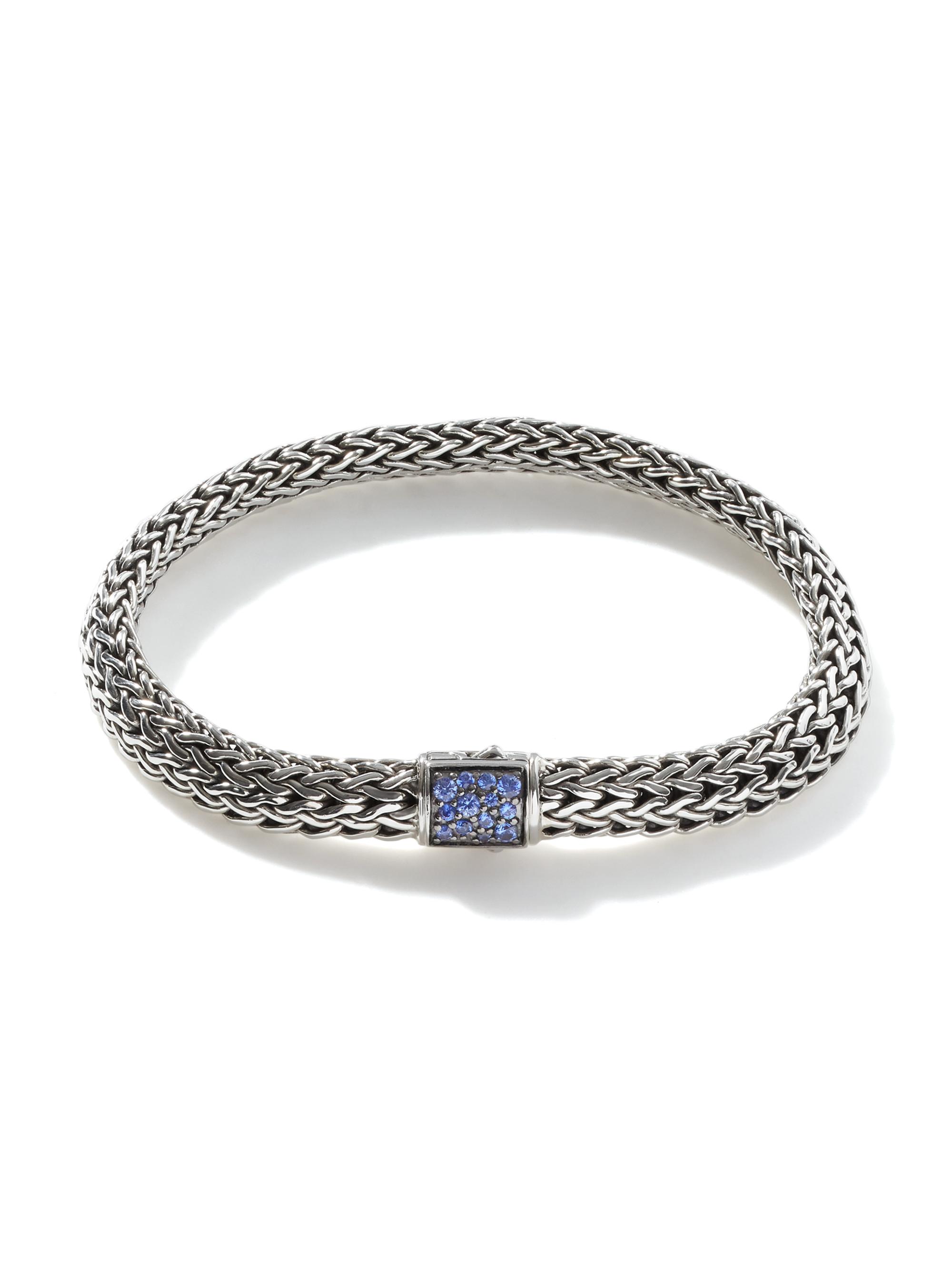 John Hardy Women's Icon Sterling Silver & Sapphire Bracelet/6.5MM - Blue