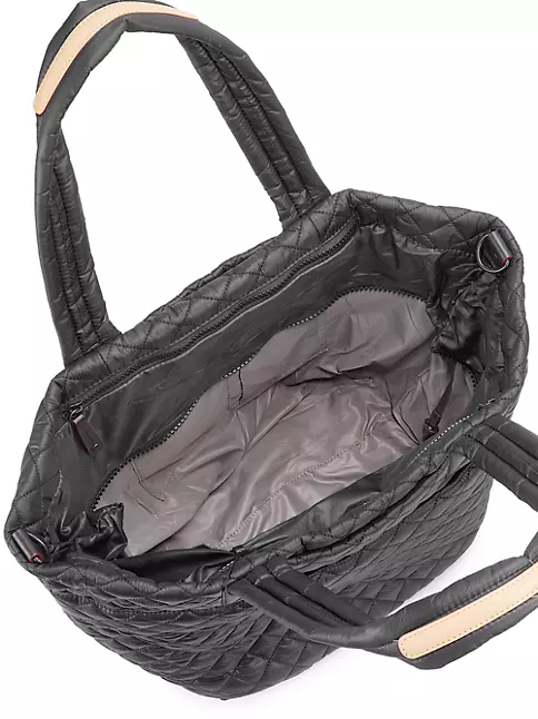 Small Metro Nylon Shoulder Bag in Black | MZ Wallace