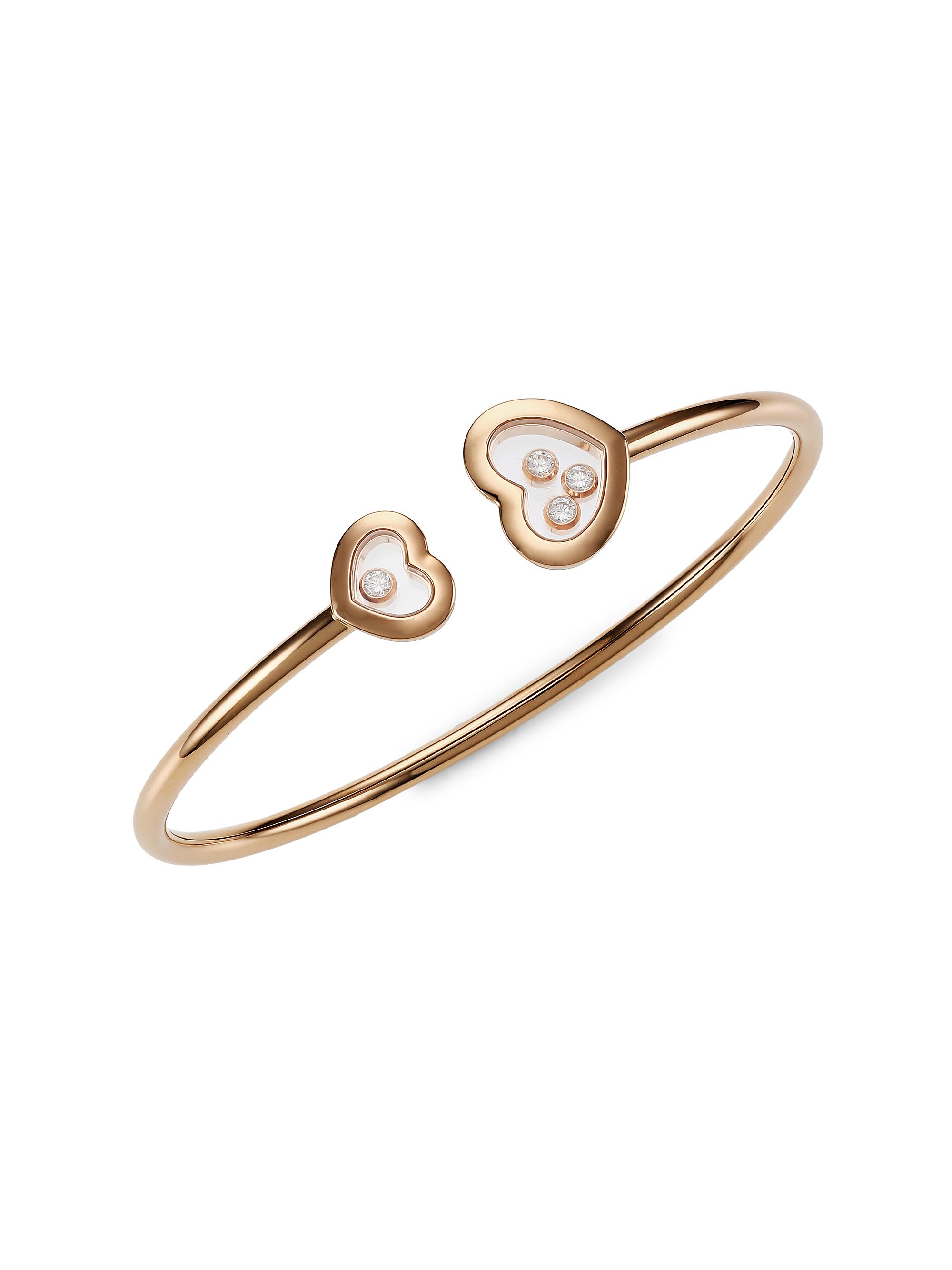 Chopard Women's Happy Sport 18K Rose Gold & Diamond Bangle Bracelet