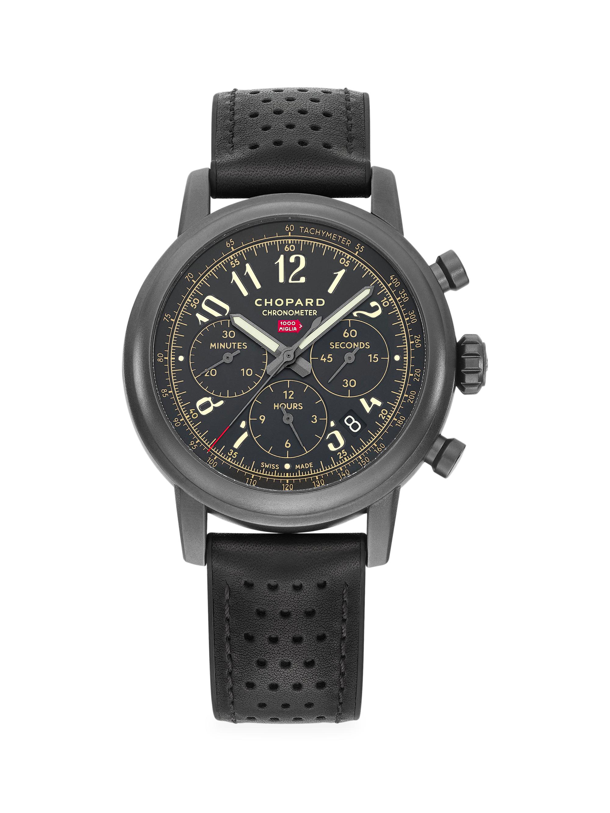 Chopard Men's Mille Miglia Limited Edition Stainless Steel & Leather Strap Chronograph Watch