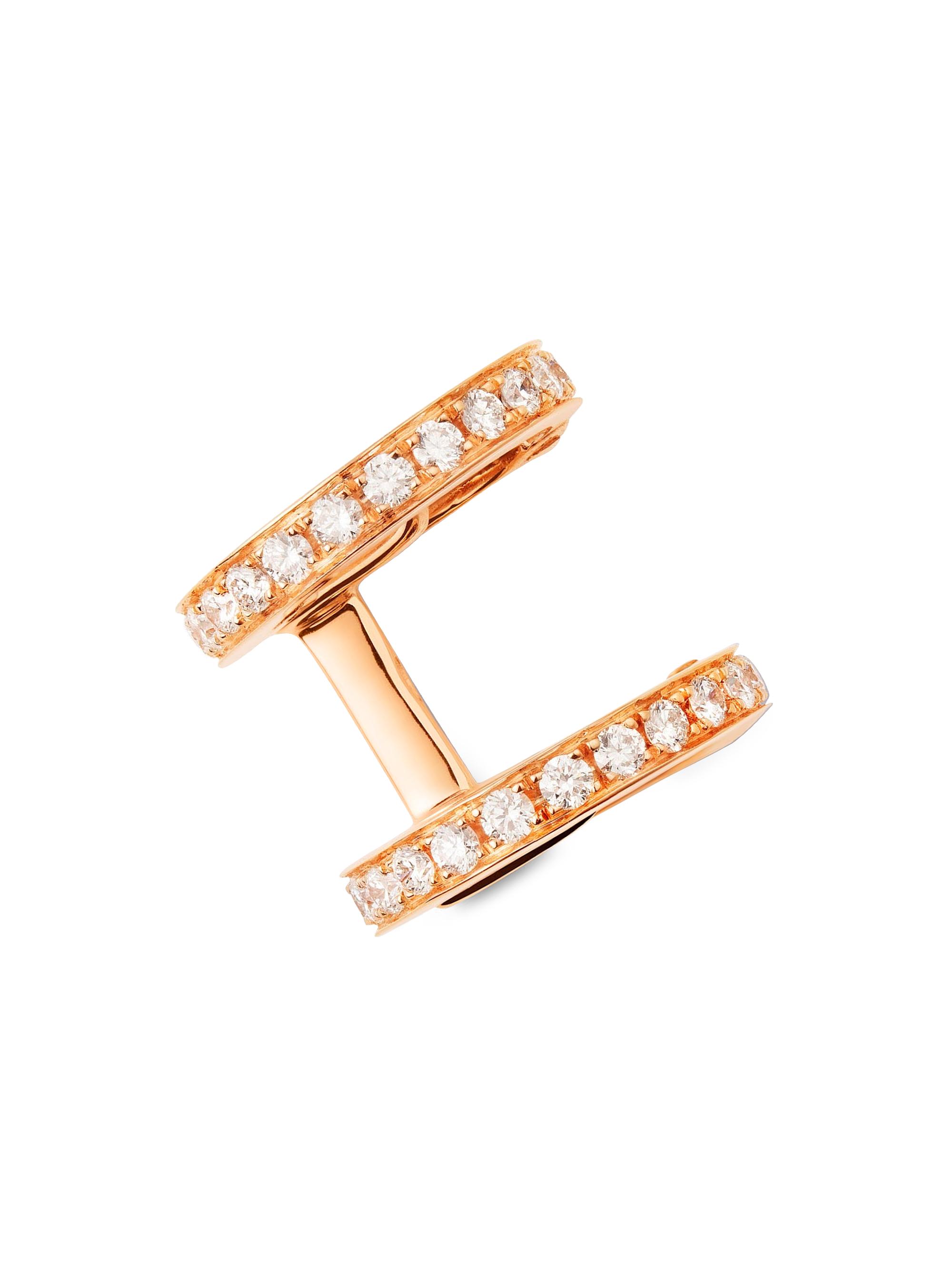 Repossi Women's Berbere 18K Rose Gold & Diamond Single Ear Cuff - Rose Gold