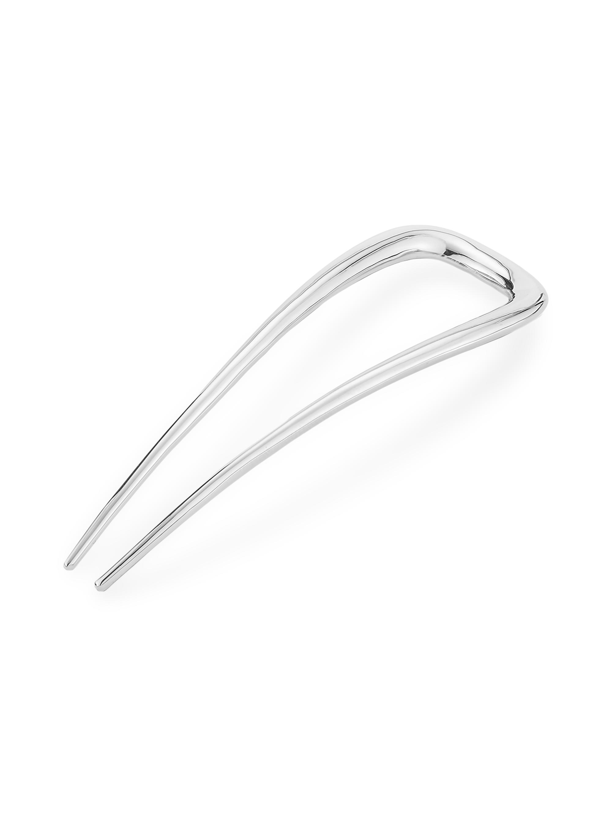 Deborah Pagani Women's  Sleek Silverplated Hair Pin - Silver