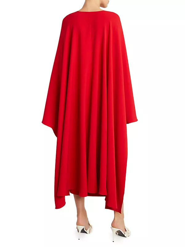 Silk Cape Dress