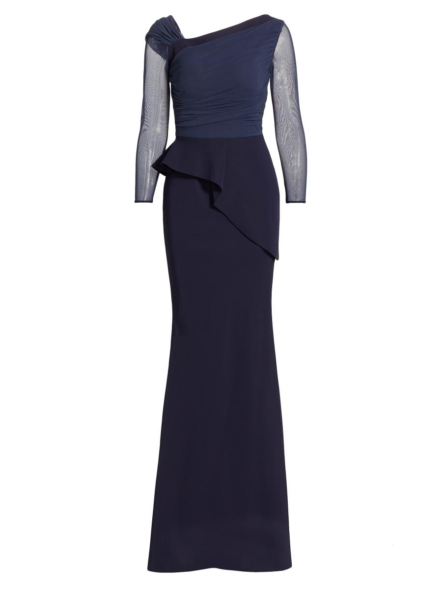ワンピース CHIARA BONI SKIP ILLUSION BIS (52537) Chiara Boni La Petite Robe Rippy Illusion Gown | Saks Fifth