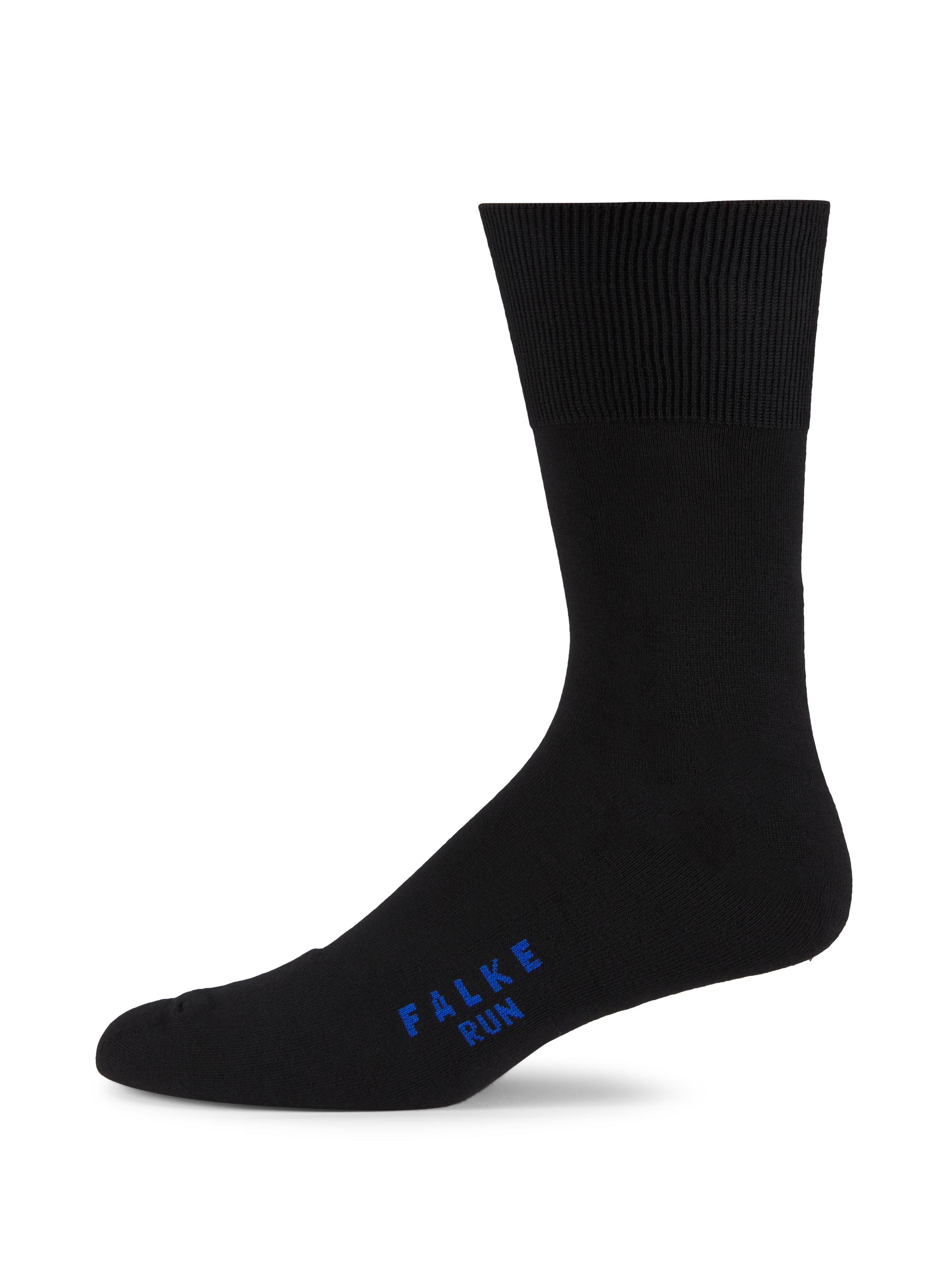 Falke Men's Run Plush Sole Socks, Pack of 3 - Black